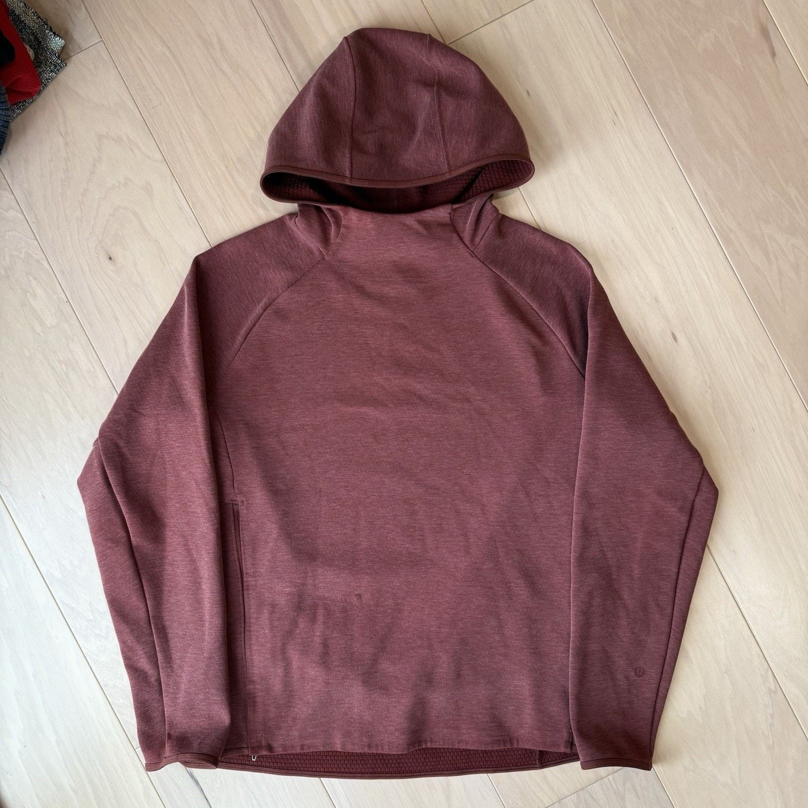 Lululemon Lululemon Gridliner Fleece Hoodie Rust Red Pullover Workout Size US M / EU 48-50 / 2 - 2 Thumbnail