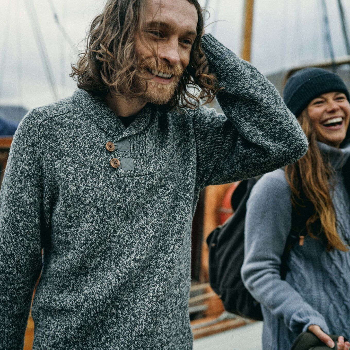 Fjallraven 🦊 Vintage 00s Fjalraven Heavy Knit Wool sweater Lada Size US XL / EU 56 / 4 - 1 Thumbnail