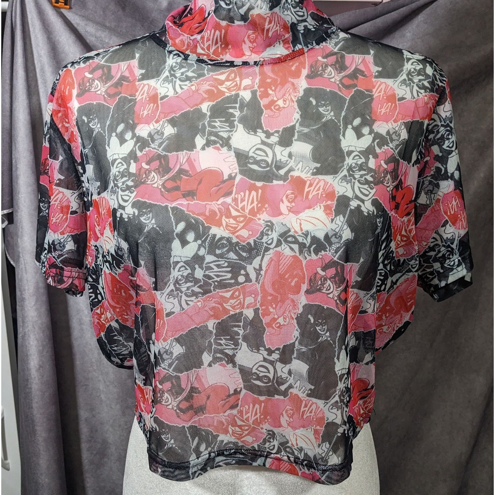 Other Harley Quinn x Smak Parlour Semi Sheer Crop Top Size 1X Size XL / US 12-14 / IT 48-50 - 11 Thumbnail