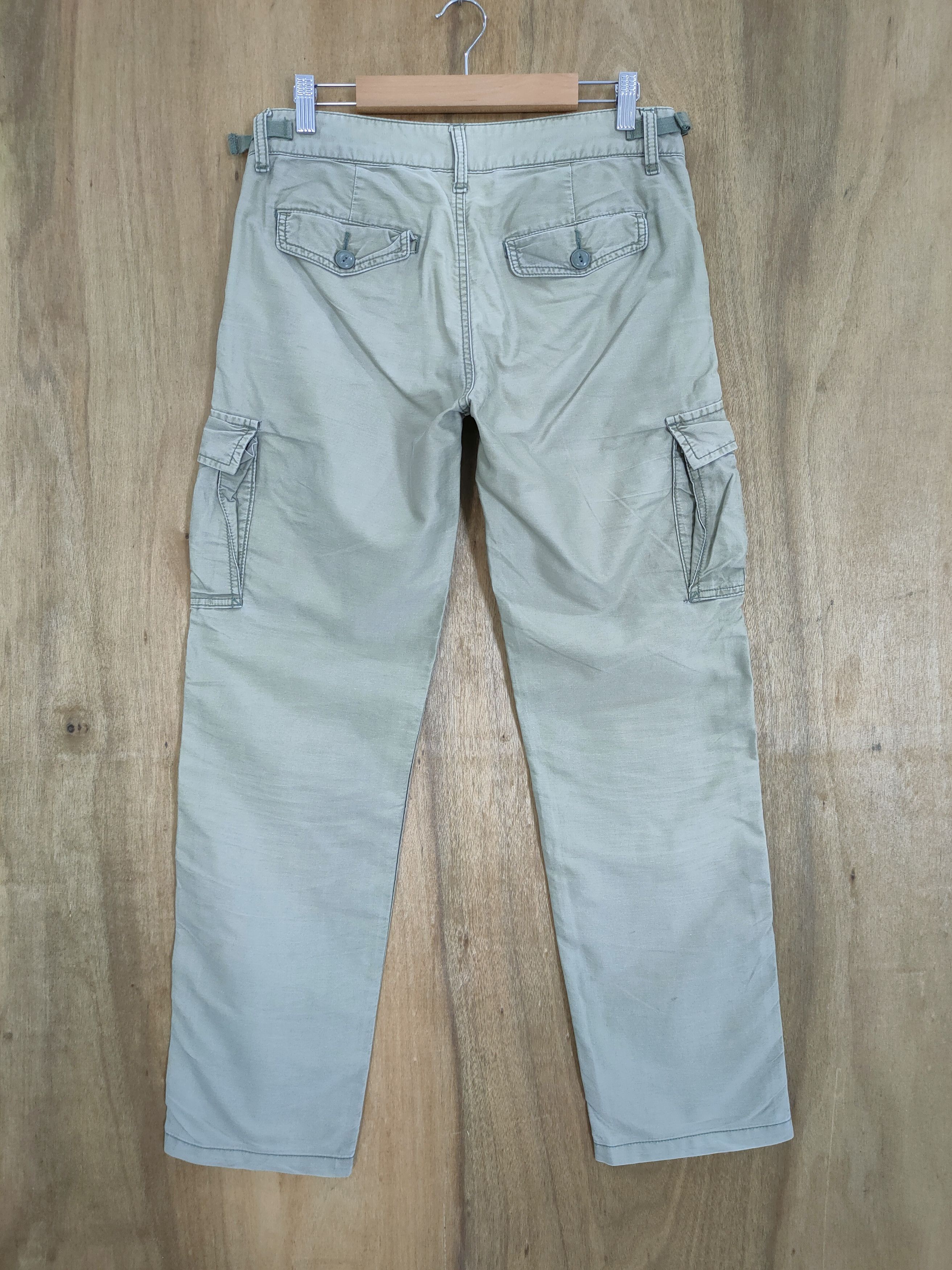 Japanese Brand HONEYSUCKLE MINT GREEN CARGO PANTS Size US 29 - 2 Thumbnail