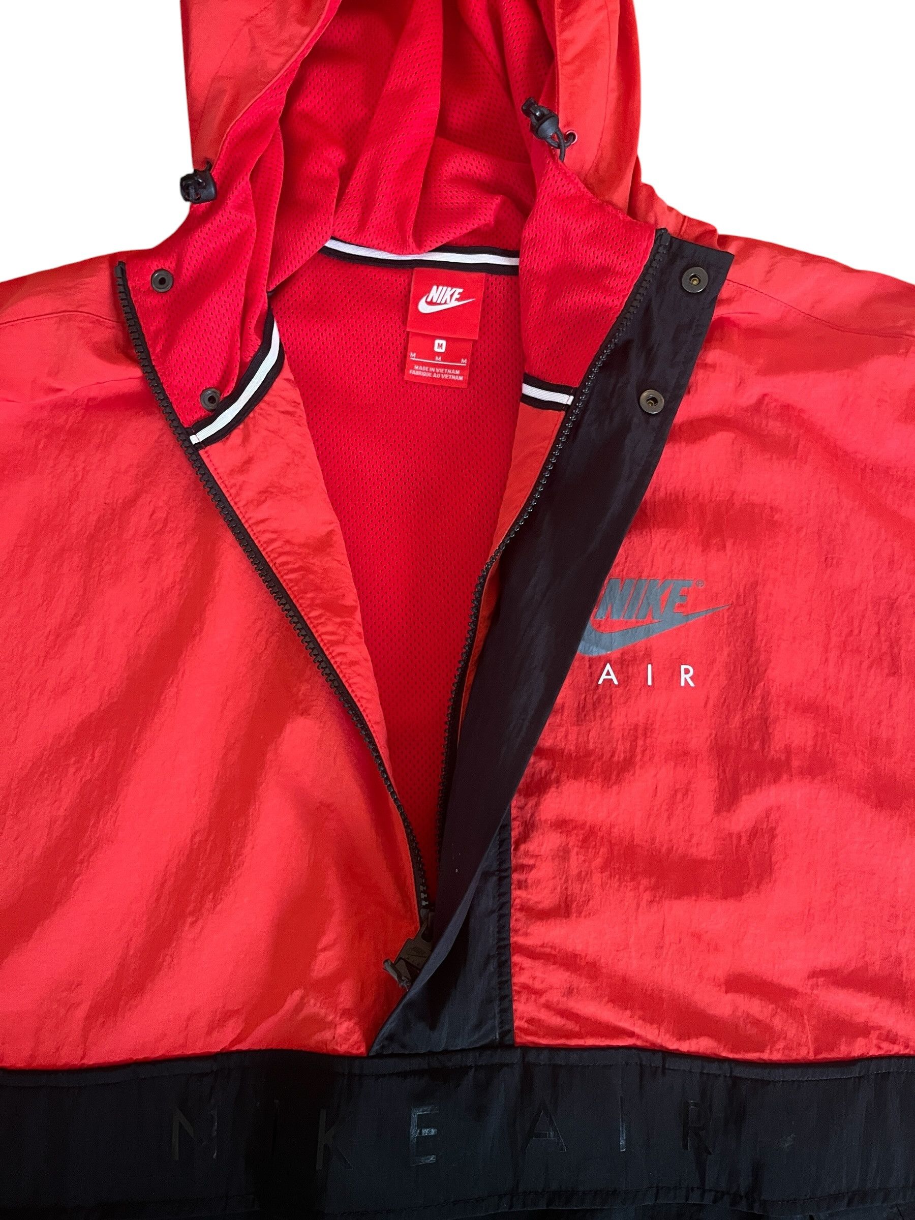Nike Nike Air Woven Half-Zip Windbreaker Red Black M Size US M / EU 48-50 / 2 - 8 Thumbnail