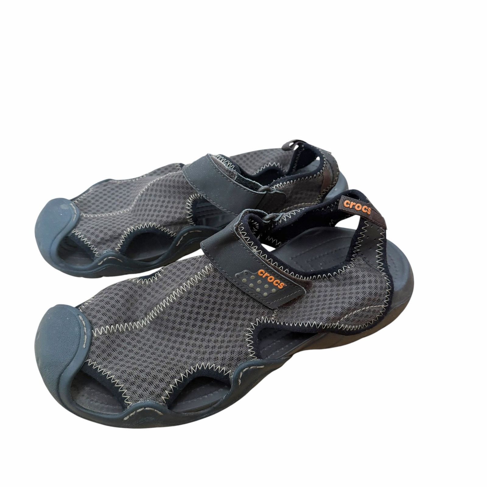 Crocs Crocs Brown Swiftwater Mesh Deck Sandals Sz 11 Size US 11 / EU 44 - 3 Thumbnail
