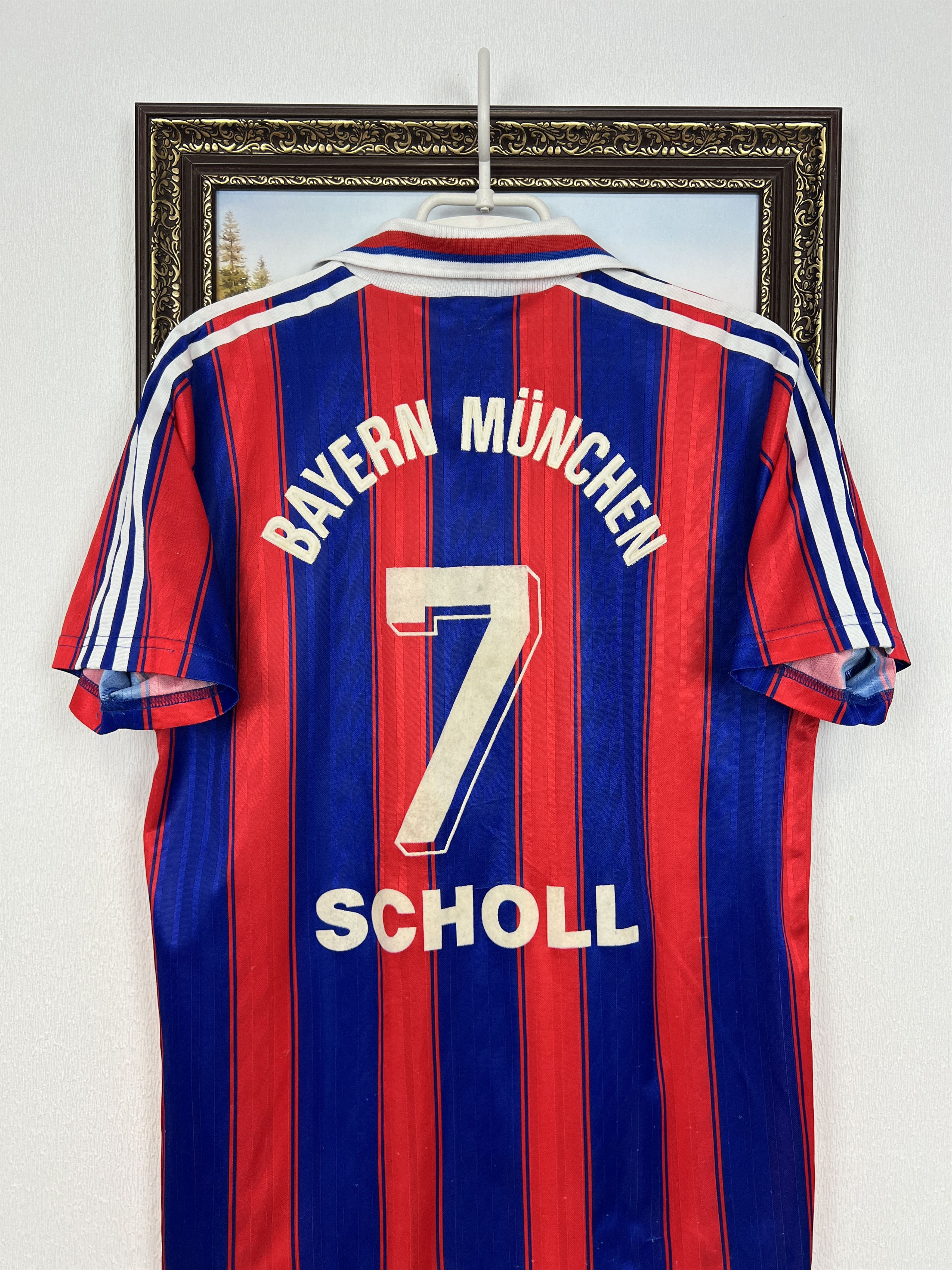 Adidas VintageAdidas Bayern Munich Football Shirt #7 Scholl Tee Size US L / EU 52-54 / 3 - 10 Thumbnail