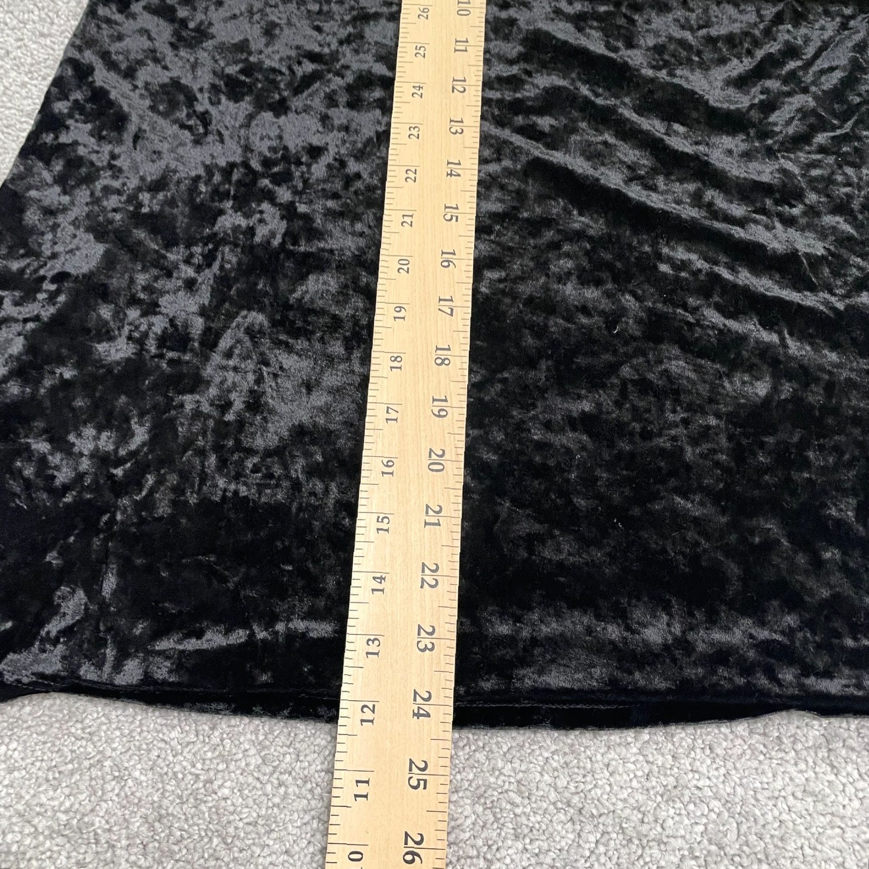 Velour Tree Kisses Velvet Shift Dress Womens M Black Sleeveless Crew Neck Velour Knee Length Casual Winter Spring Summer Size M / US 6-8 / IT 42-44 - 7 Thumbnail