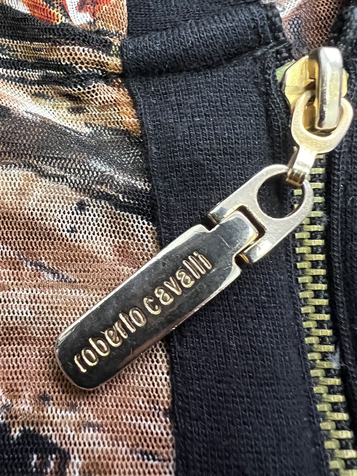 Roberto Cavalli × Vintage Y2K Mesh zip Hoodie JpG Gaultier Cavalli 00s 90s Size M / US 6-8 / IT 42-44 - 5 Thumbnail
