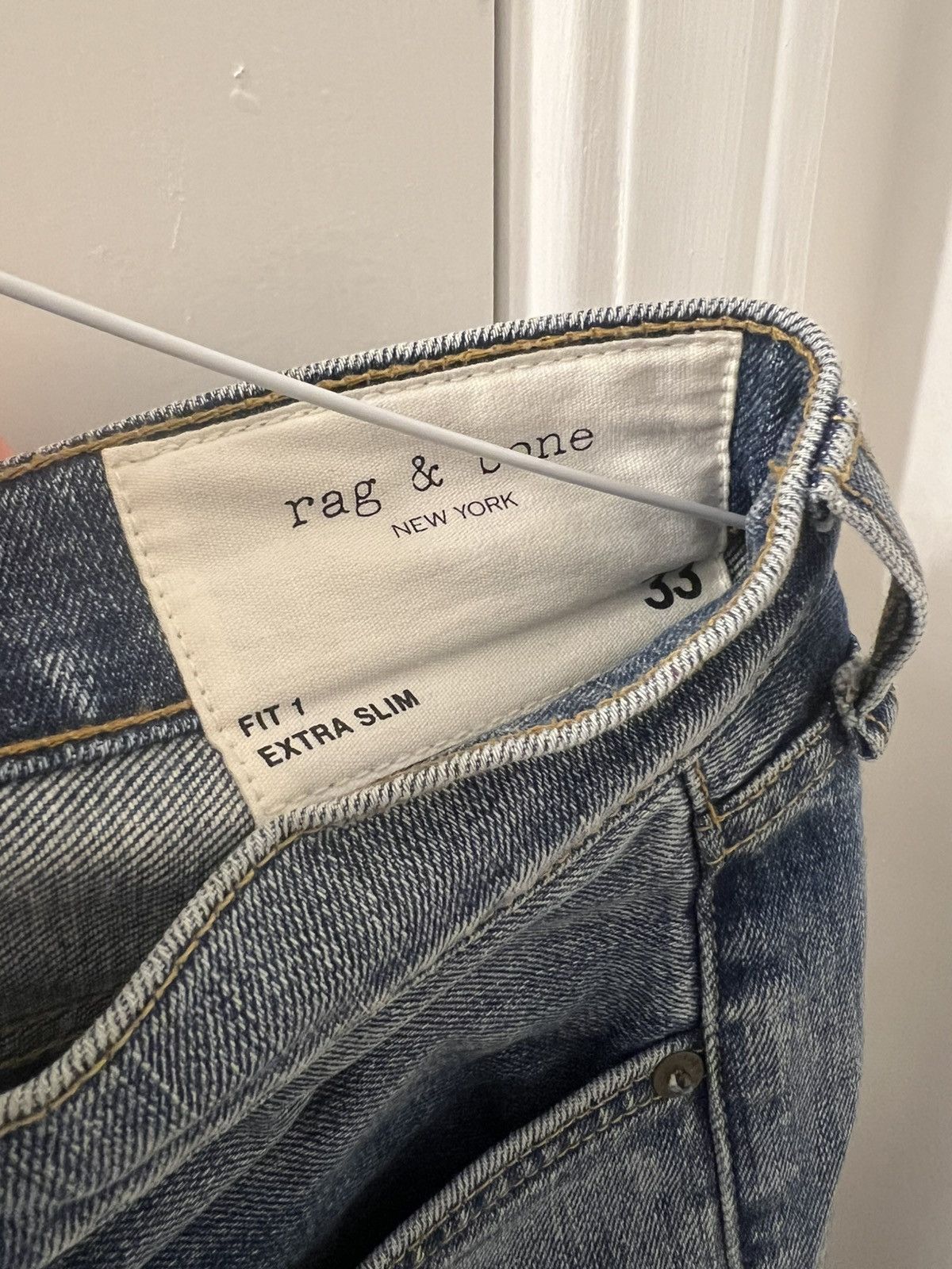 Rag & Bone Rag & Bone Fit 1 Extra Slim Jeans 33 Size US 33 - 4 Thumbnail
