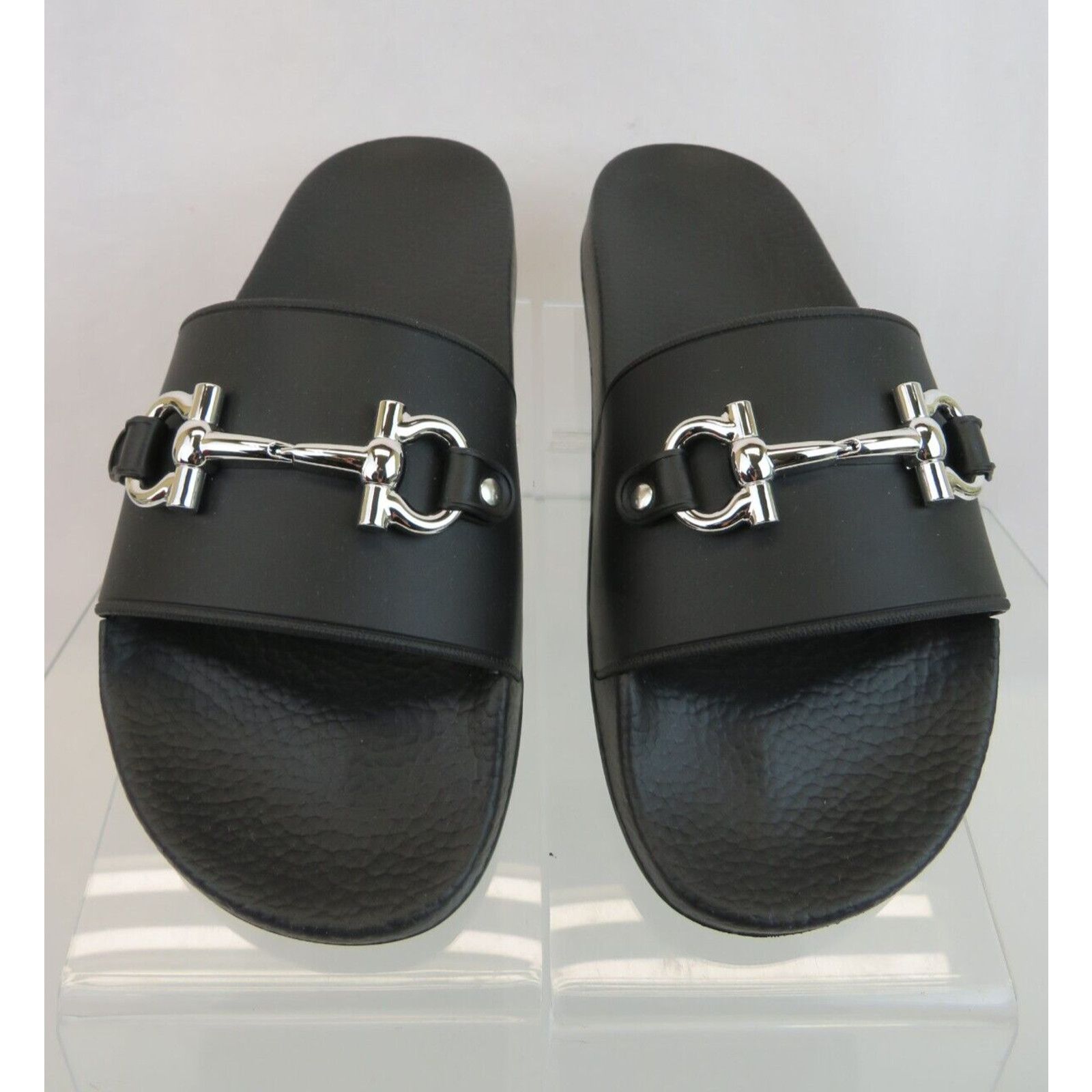 Salvatore Ferragamo FERRAGAMO GROOVY 11 BLACK RUBBER GANCINI LOGO SANDALS 9 M Size US 9 / IT 39 - 7 Thumbnail