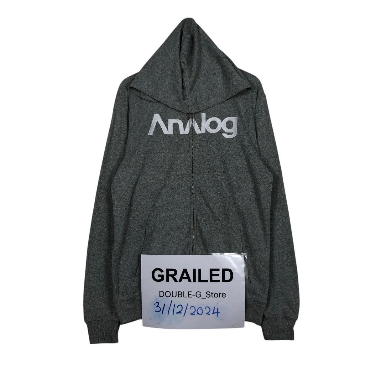 Analog 📌Analog Sweater Zipper Hoodie Big Logo Spell Out Size US M / EU 48-50 / 2 - 1 Thumbnail