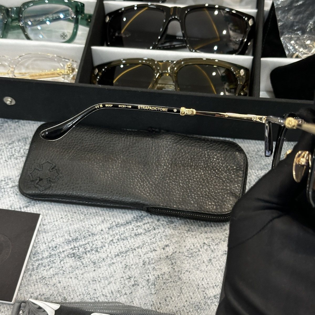 Chrome Hearts CHROME HEARTS STRAPADICTOME EYEGLASSES Size ONE SIZE - 7 Thumbnail