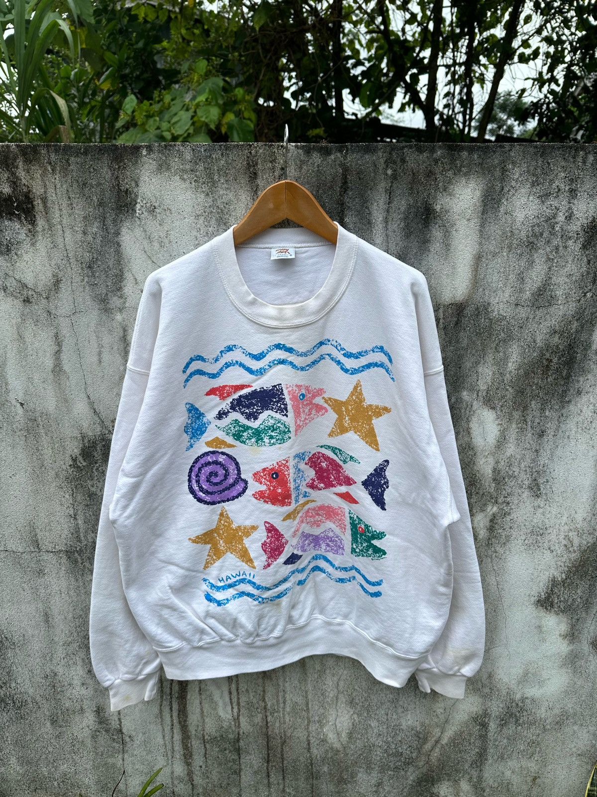 Vintage Vintage 80s Hawaii Crazy shirts pullover sweatshirt Size US M / EU 48-50 / 2 - 1 Thumbnail