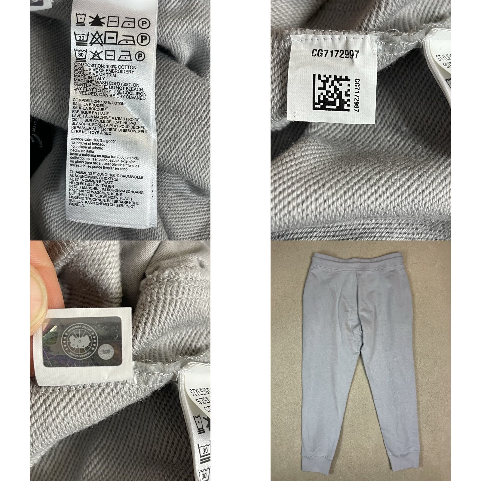Canada Goose Canada Goose Sweat Pants Womens M Gray Classic Fit Embroidered Tapered Stretch Size 32" / US 10 / IT 46 - 9 Thumbnail