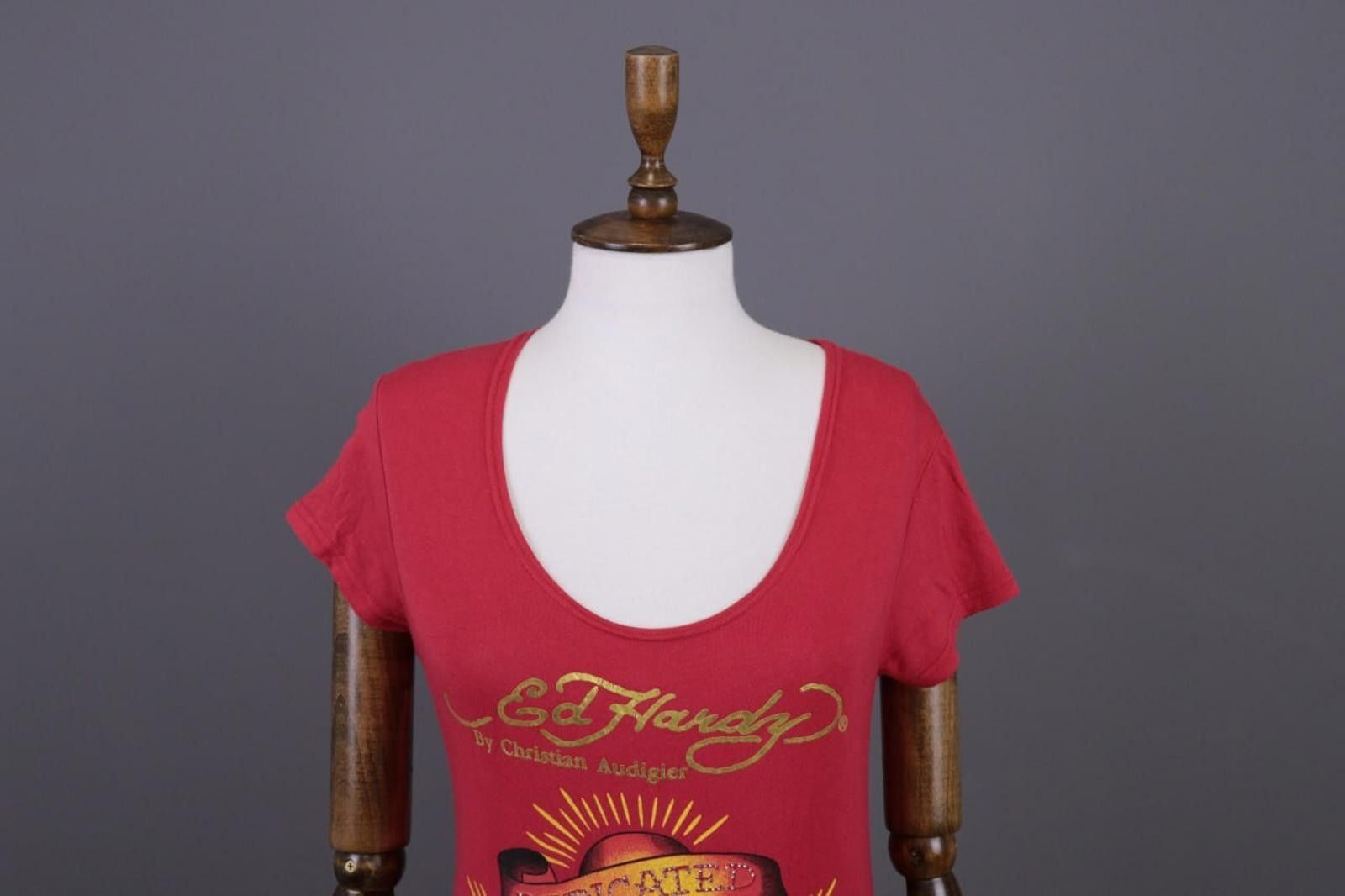 Ed Hardy Ed Hardy by Christian Audigier I Love Rose Tunic Shirt Sz S Size S / US 4 / IT 40 - 5 Thumbnail