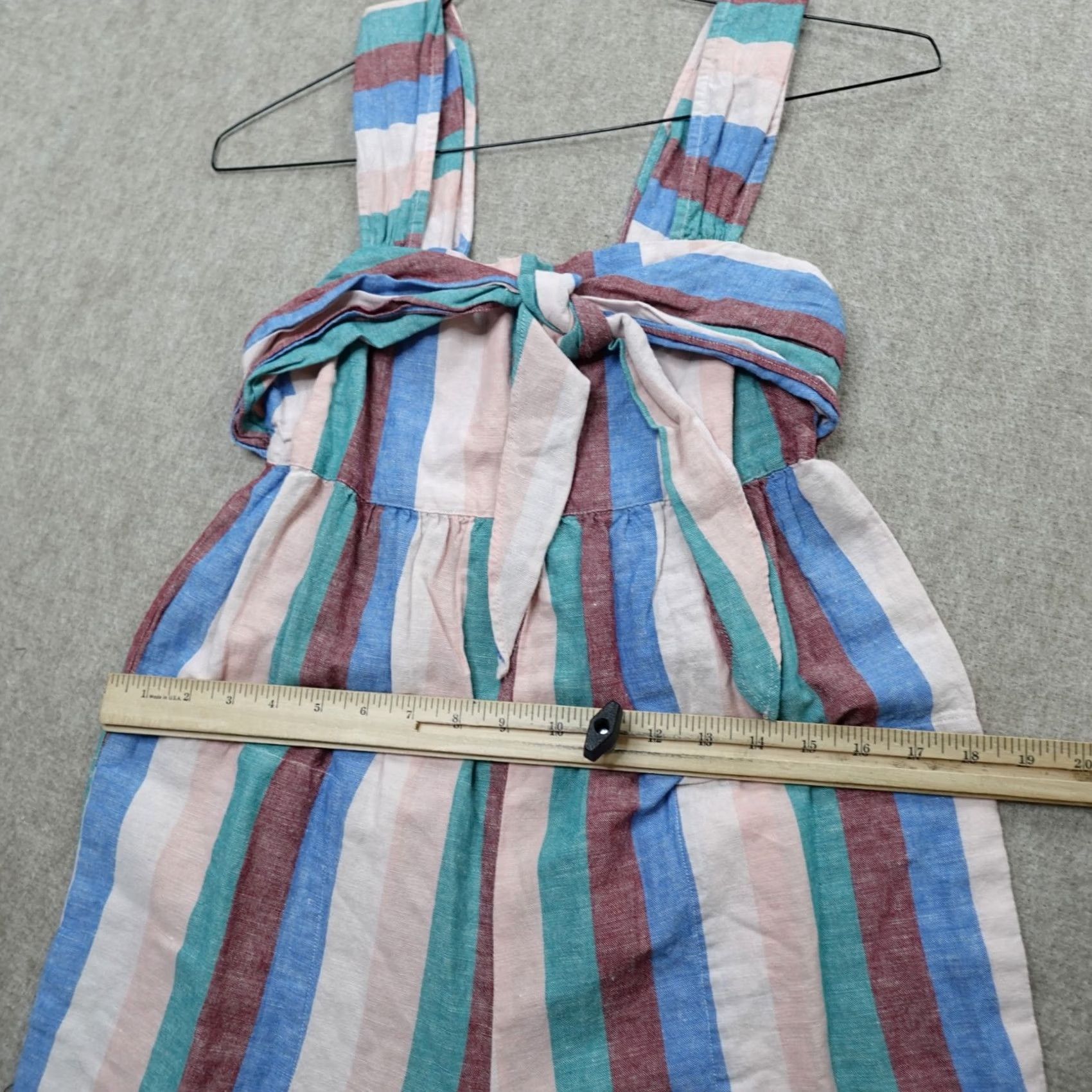 Madewell Madewell Jumpsuit Womens 4 Flagstaff Stripe Linen Cotton L8747 NEW Size 27" / US 4 / IT 40 - 6 Thumbnail