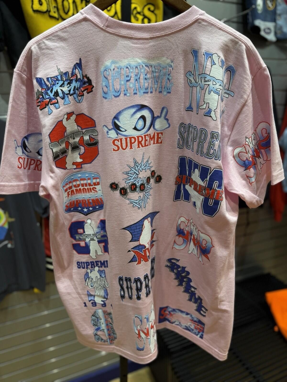 Supreme Supreme “Art Dealer” Tee Men's L Pink Preshrunk Graphic Tee Size US L / EU 52-54 / 3 - 3 Thumbnail