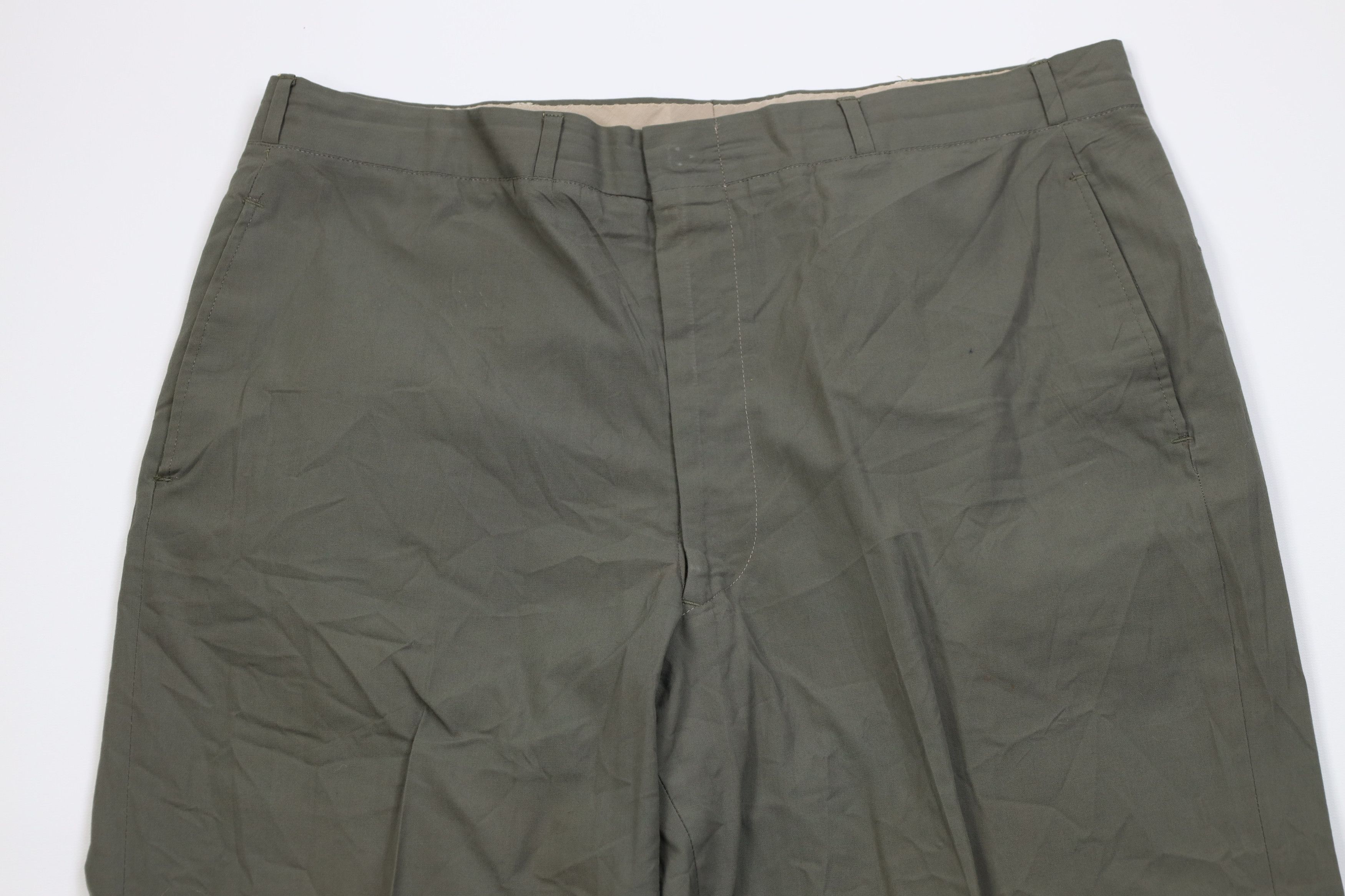 Vintage Vintage 50s Streetwear Lightweight Chino Pants Green USA Size US 34 / EU 50 - 2 Thumbnail