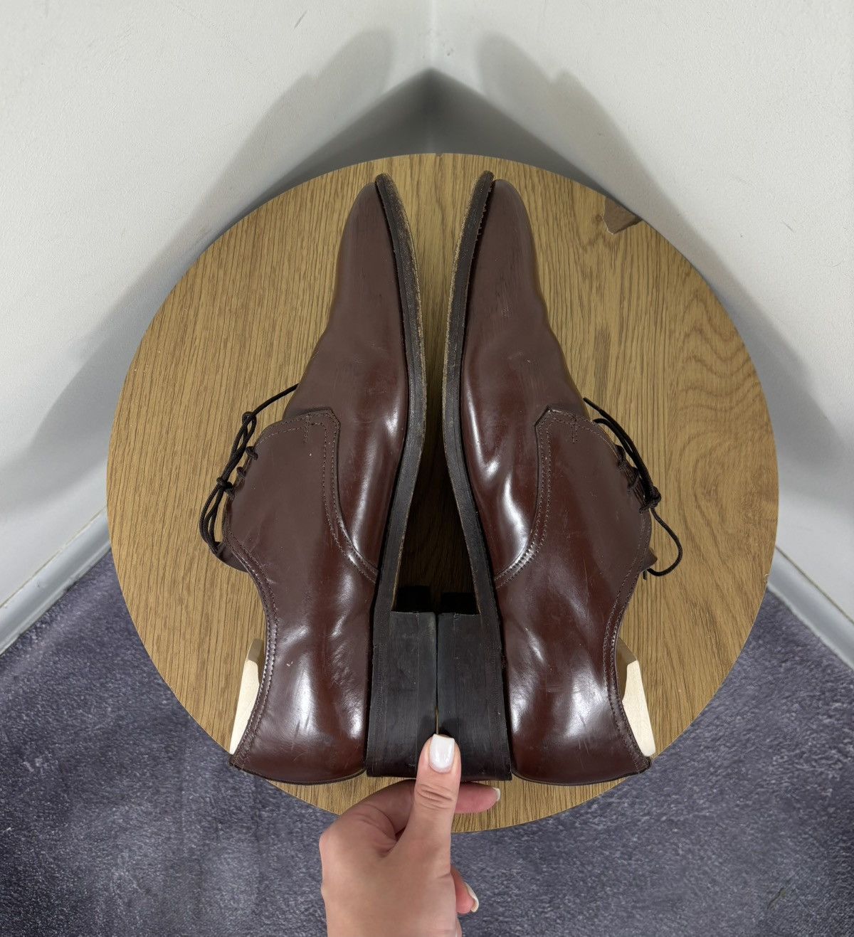 Shipton & Heneage Shipton & Heneage Men’s Dark Burgundy Leather Dress Shoes Size US 12 / EU 45 - 14 Thumbnail
