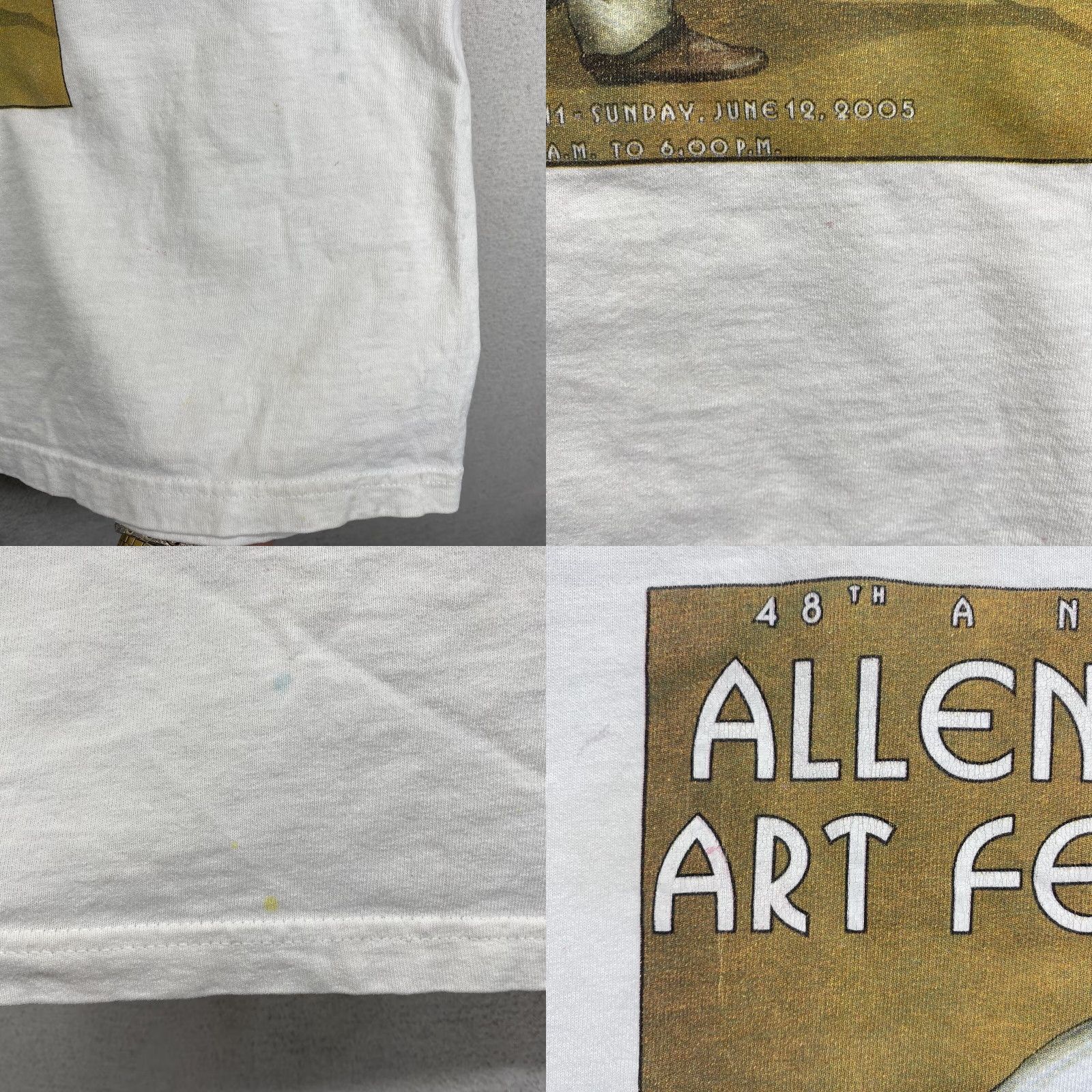 Vintage Vintage Festival Men’s T-Shirt Graphic Print Art Festival 2005 Summer White M Size US M / EU 48-50 / 2 - 8 Thumbnail
