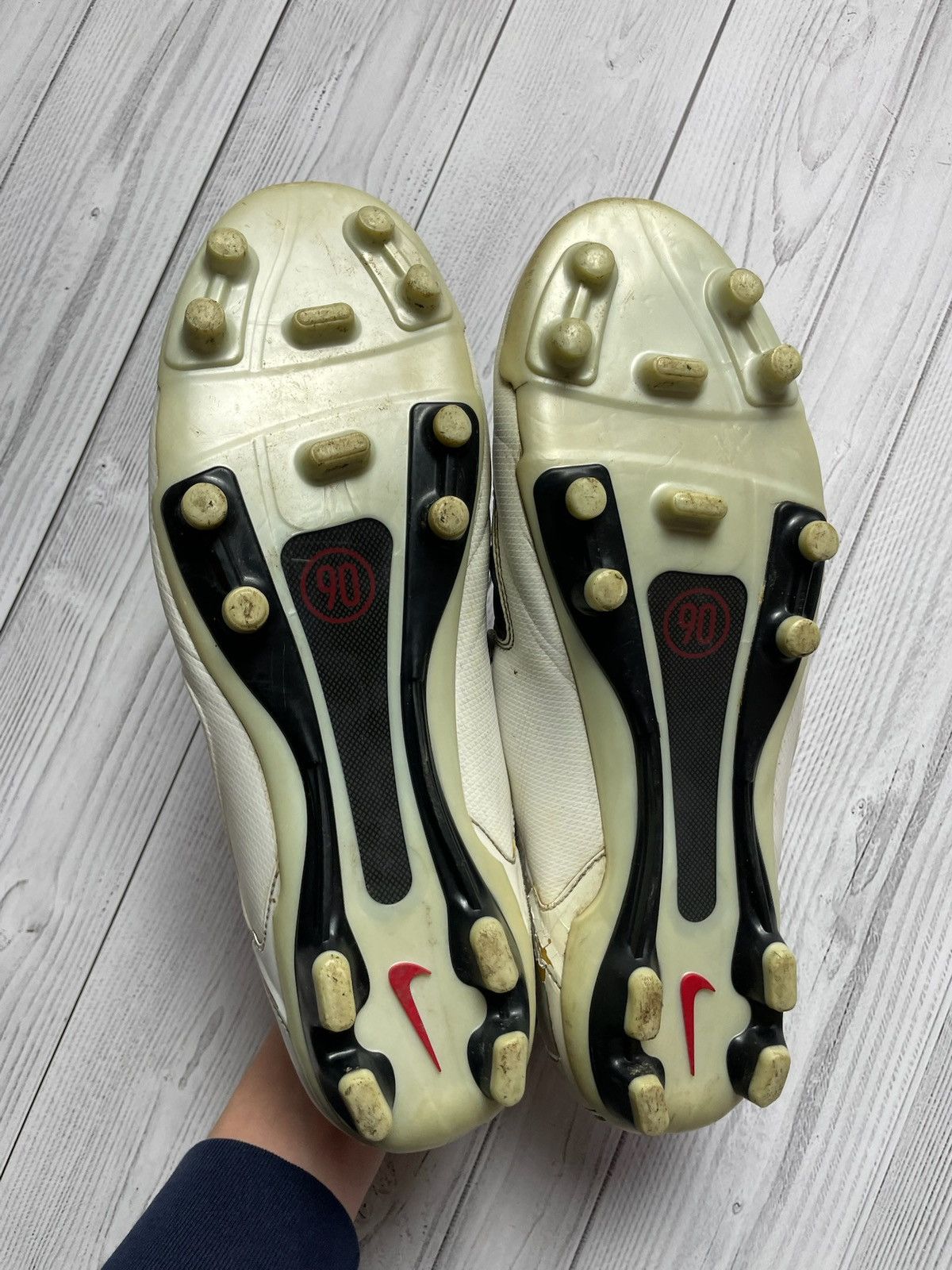Nike × Vintage Vintage Nike total 90 boots white soccer boots Size US13 Size US 13 / EU 46 - 9 Thumbnail