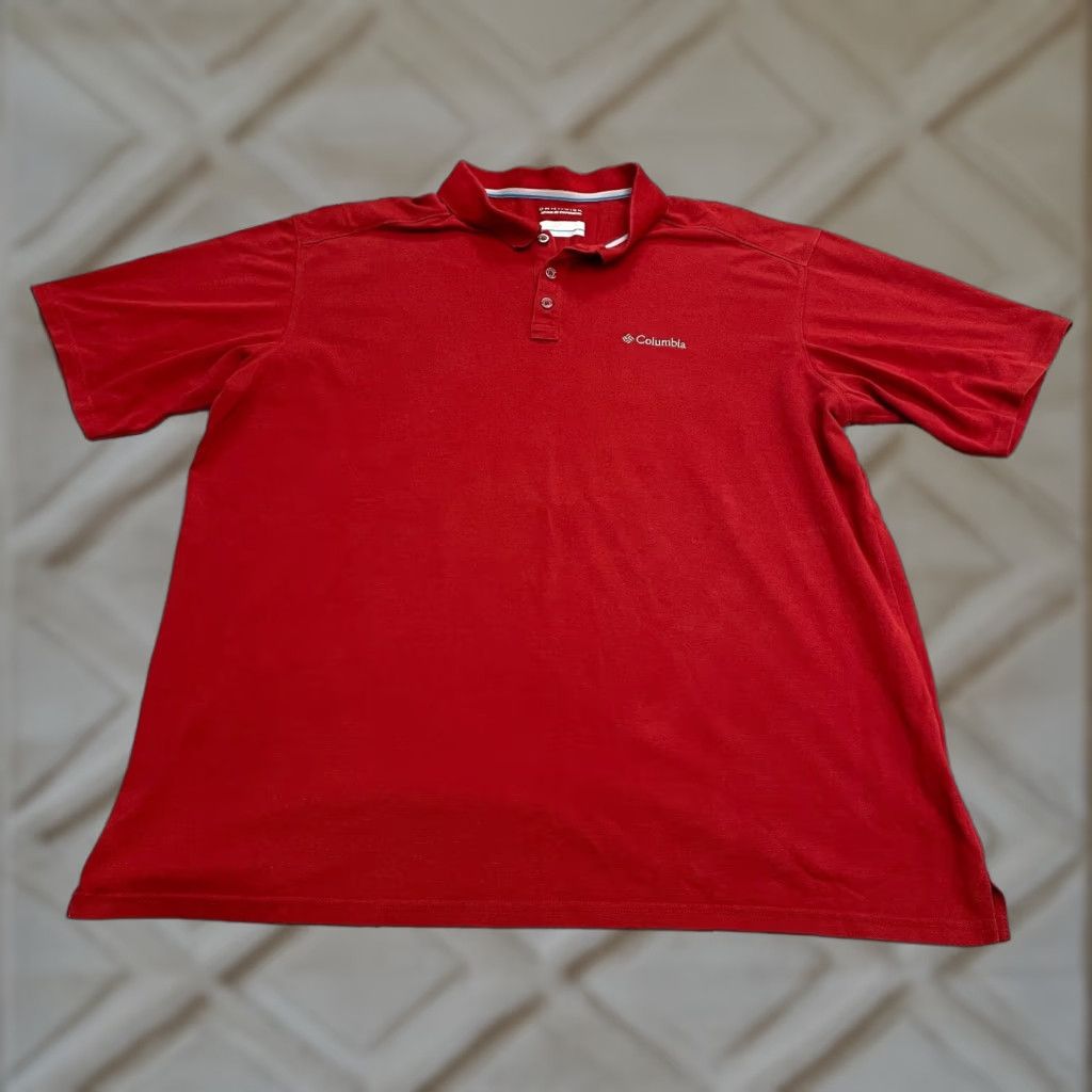 Vintage Columbia Omni Wick Polo Shirt Mens XL Red Short Sleeve Collared Active Golf Size US XL / EU 56 / 4 - 1 Thumbnail