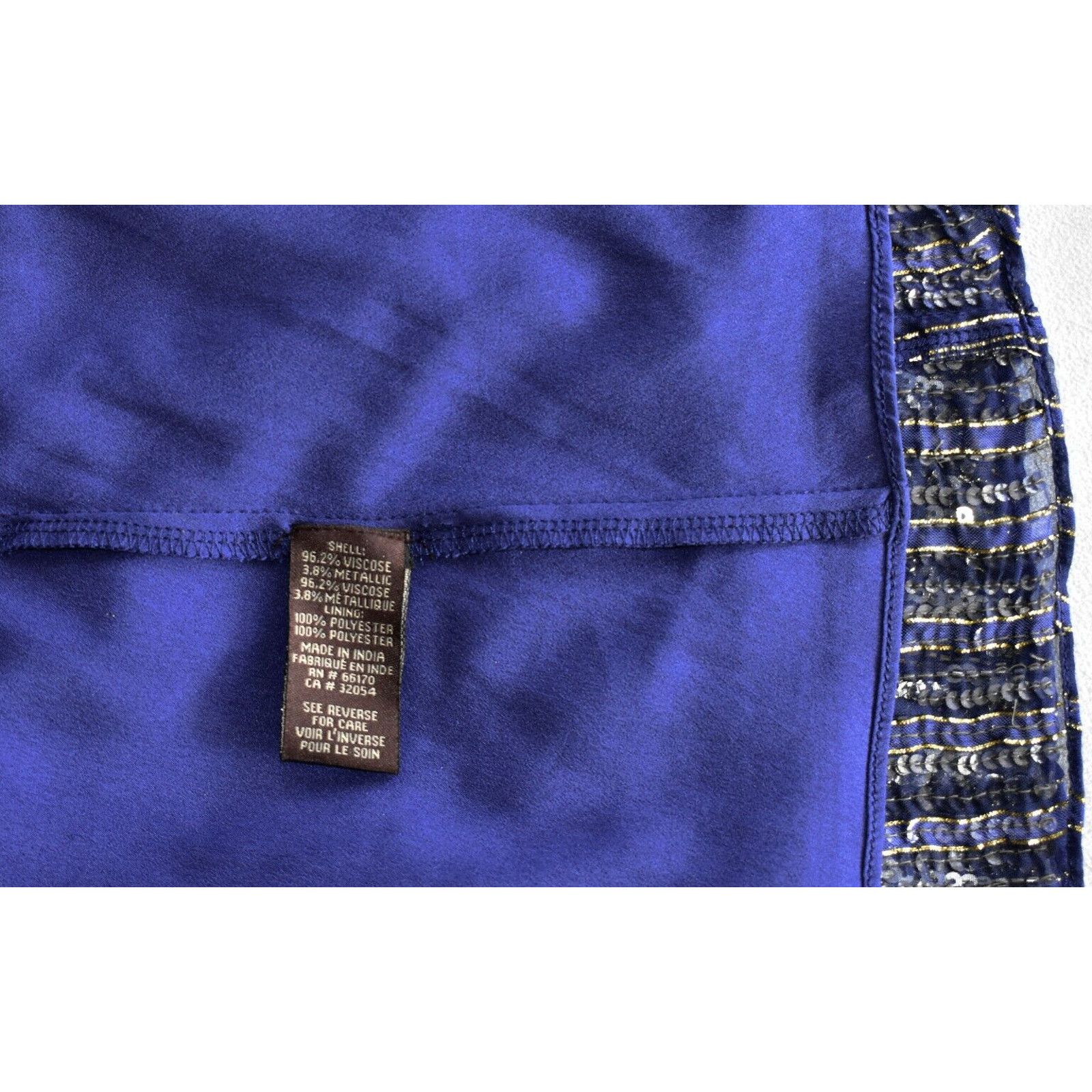 Anthropologie NWT RANNA GILL ANTHROPOLOGIE Sapphire Stripe Halter Top Sz M Size M / US 6-8 / IT 42-44 - 4 Thumbnail