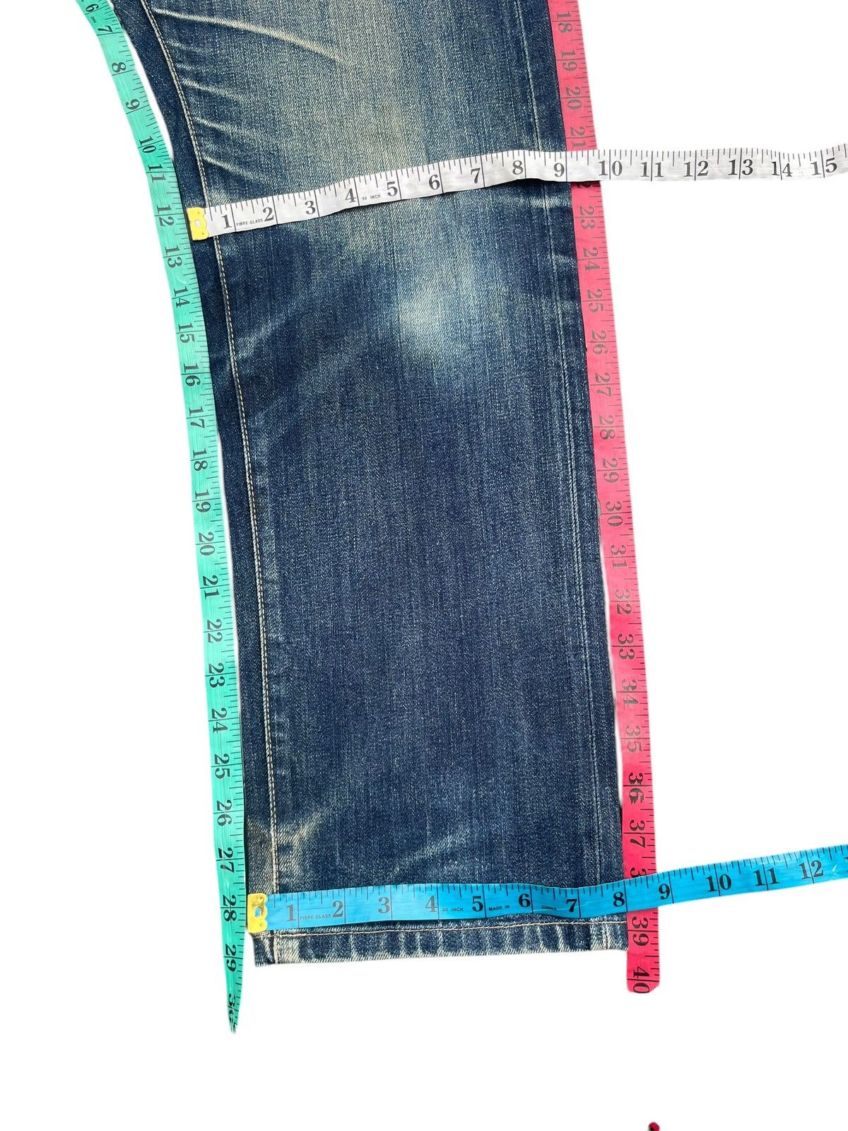 Japanese Brand × Uniqlo Uniqlo Selvedge Distresed Jeans Size US 34 / EU 50 - 12 Thumbnail