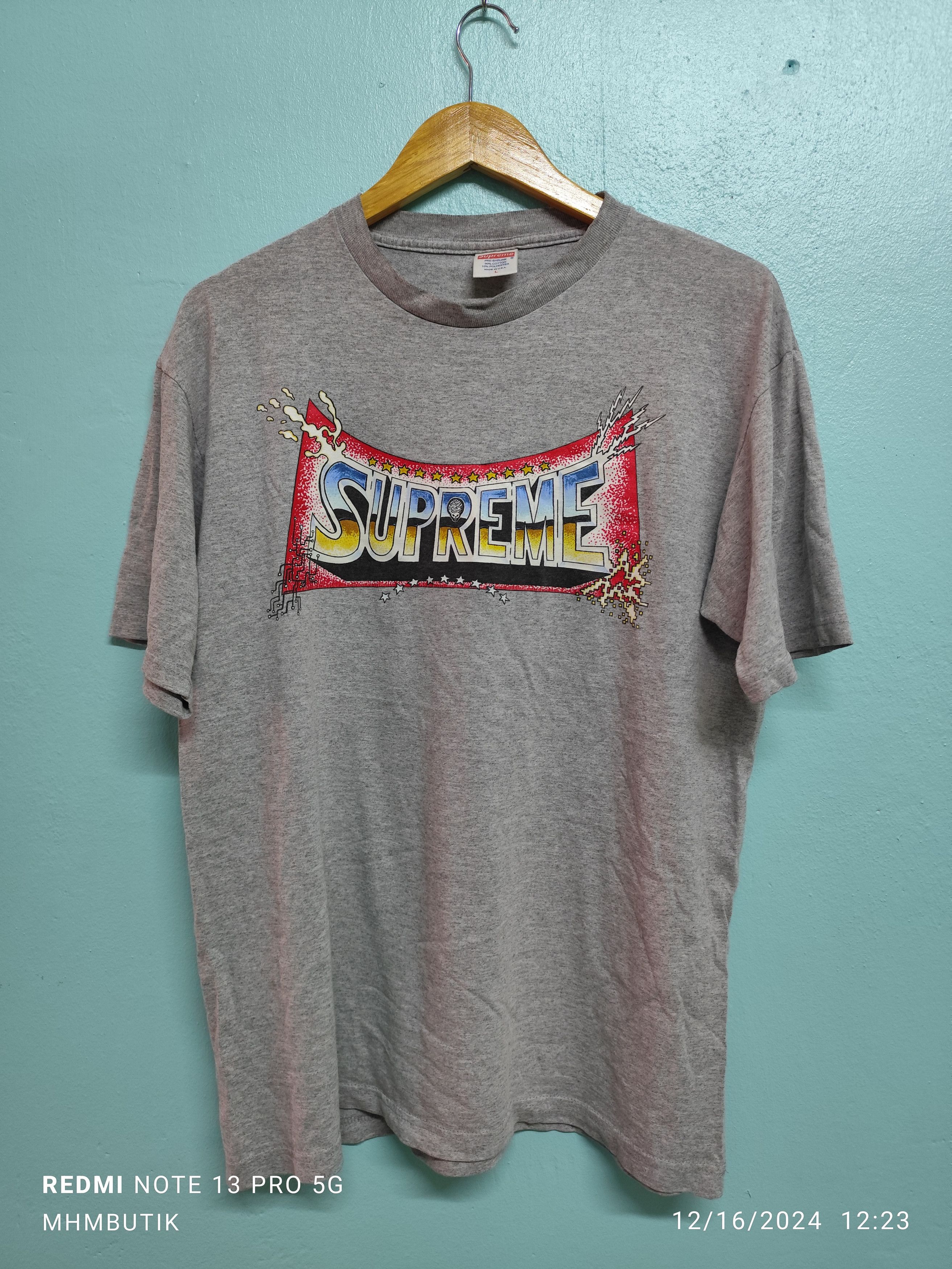 Supreme Blockbuster Tee Heather Grey グレー Buy Supreme Records Tee 'Heather Grey' - SS24T40 HEATHER