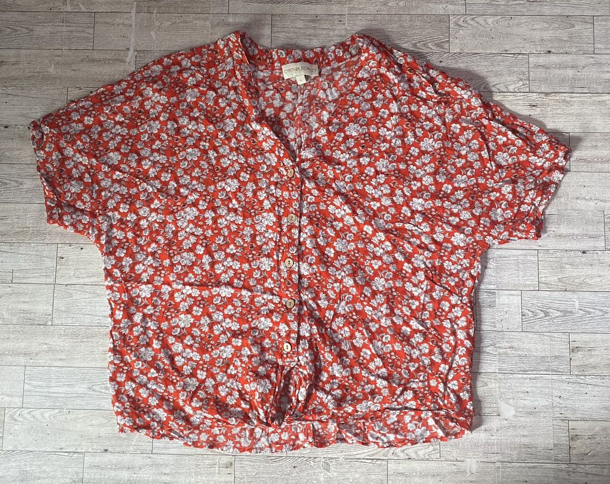 Other Cynthia Rowley, Poppy, Floral, Button Down Blouse Size L / US 10 / IT 46 - 7 Thumbnail