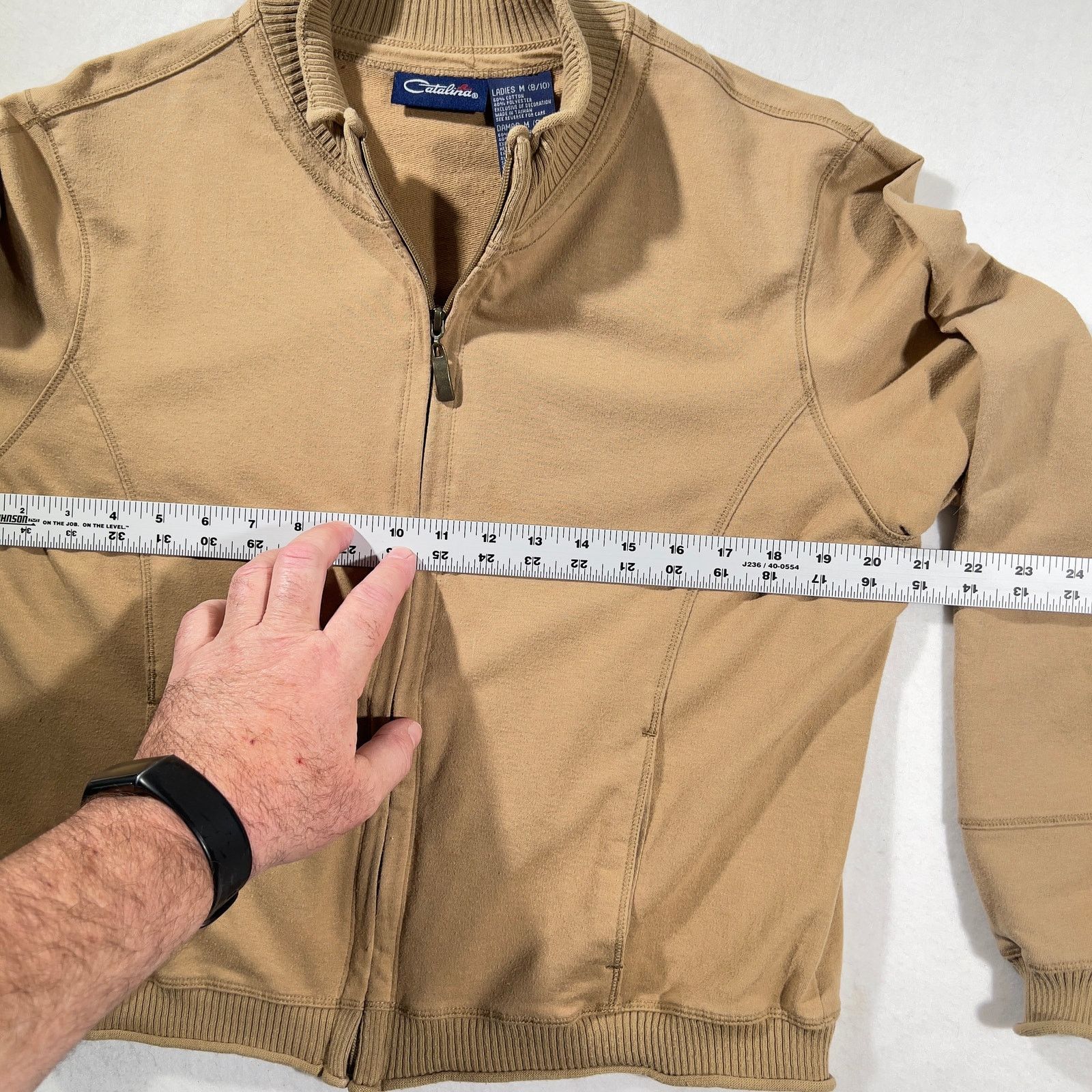 Catalina Catalina Fleece Full Zip Jacket Woman Medium 8/10 Tan Collar Size M / US 6-8 / IT 42-44 - 6 Thumbnail