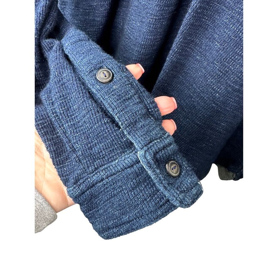 Lucky Brand Lucky Brand Navy Blue Long Sleeve Cotton Polo Shirt Size US M / EU 48-50 / 2 - 6 Thumbnail