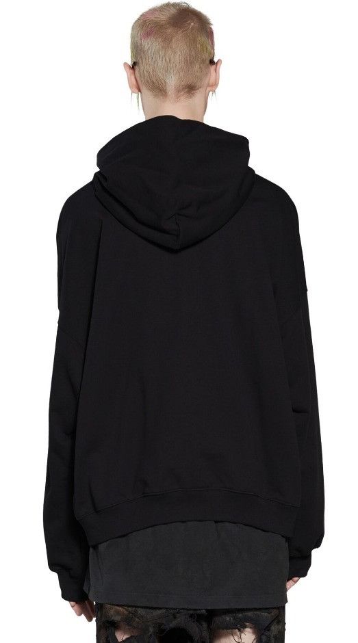 Balenciaga o1s1rm1125 Mirror Hoodie Oversized in Black Size US XL / EU 56 / 4 - 4 Thumbnail
