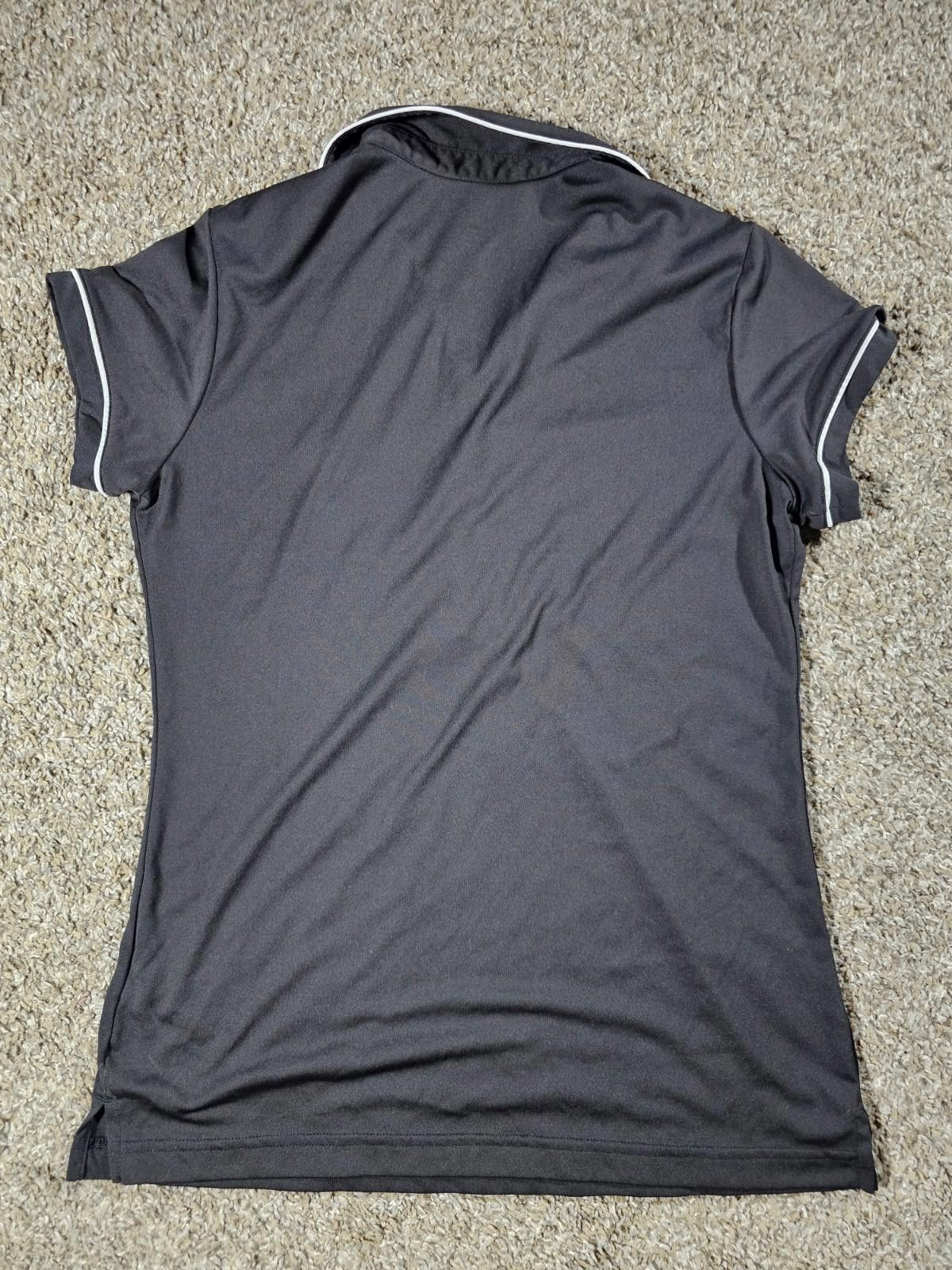 Adidas Adidas Golf Polo Shirt 1/2 Button Up Womens Medium Black Size M / US 6-8 / IT 42-44 - 5 Thumbnail