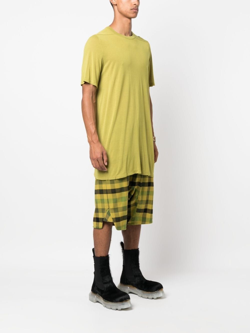 Rick Owens o1y0325 Crewneck T-Shirt in Acid Green Size US S / EU 44-46 / 1 - 3 Thumbnail