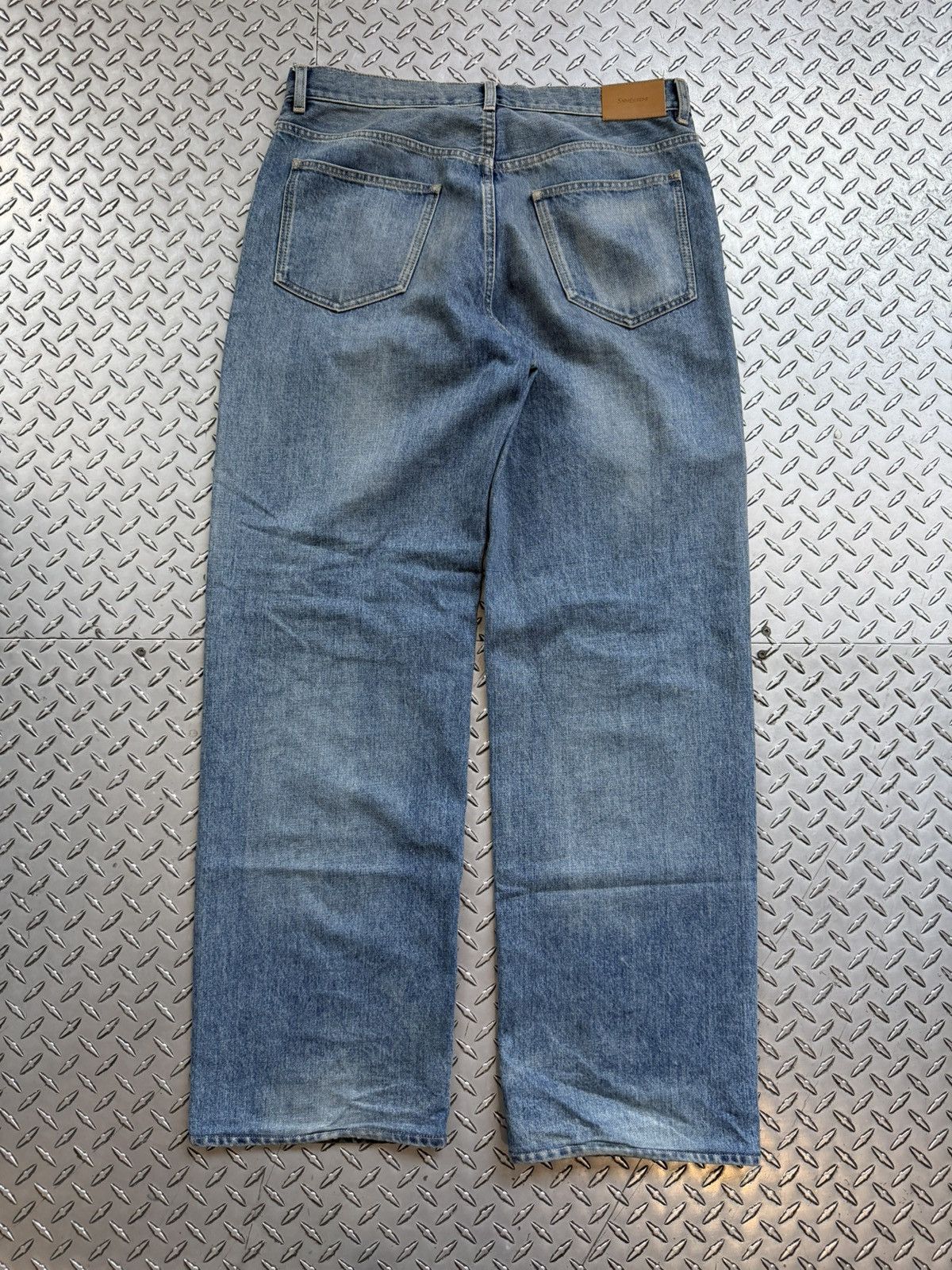 Saint Laurent Paris Saint Laurent Blue Loose Jeans Made in Japan Size US 32 / EU 48 - 6 Thumbnail