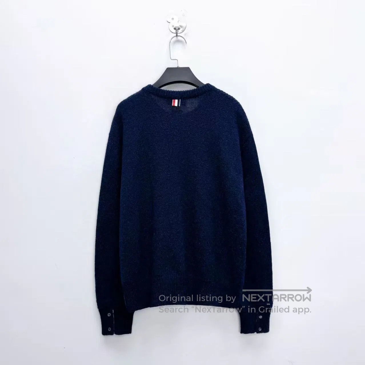 Thom Browne Thom Browne Navy Blue Pocket Edging Color Block Knit Sweat Size US XL / EU 56 / 4 - 2 Thumbnail