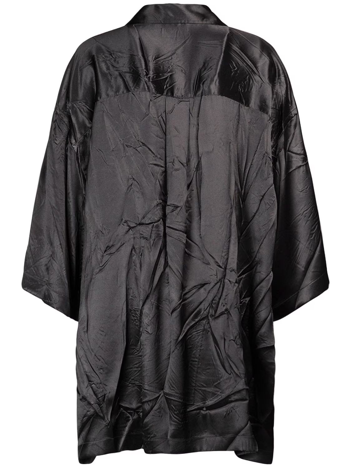 Balenciaga o1in1g0824 Short Sleeve Shirt in Black Size S / US 4 / IT 40 - 6 Thumbnail