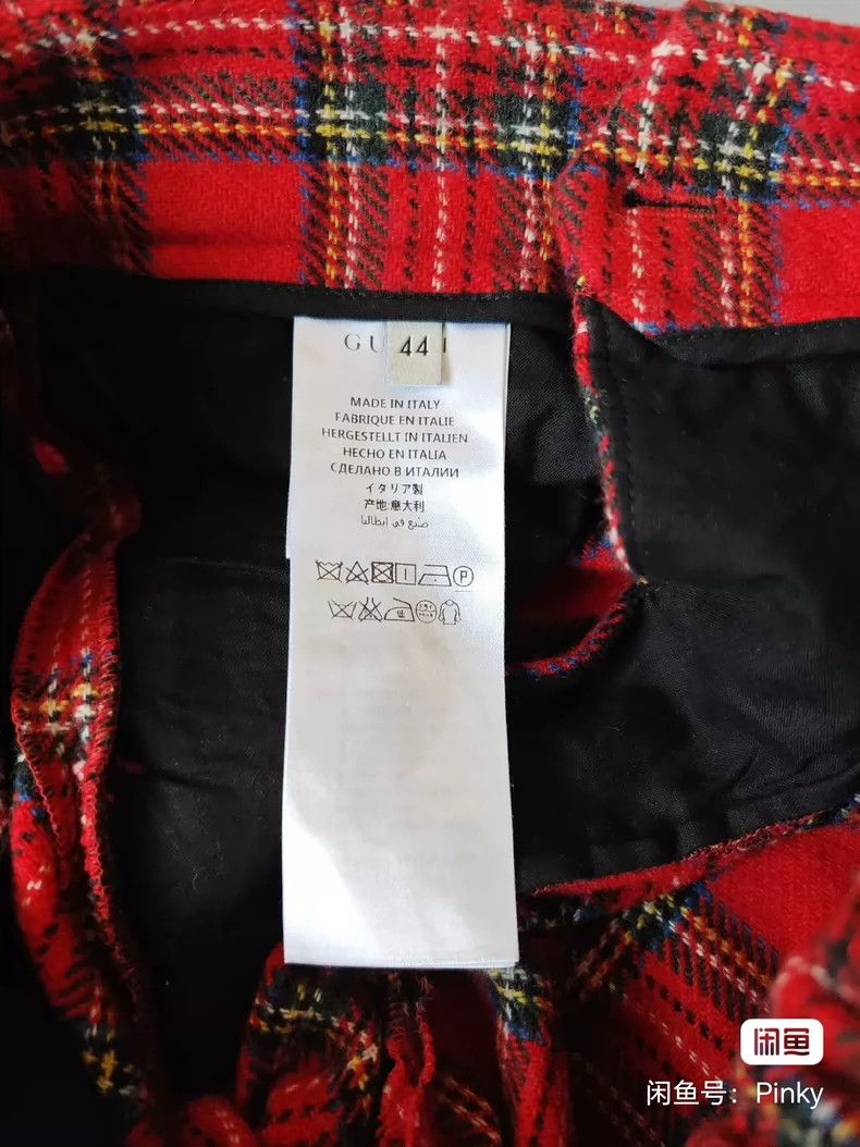 Gucci Gucci Men's wool plaid casual pants 2501-Nextarrow Size US 28 / EU 44 - 4 Thumbnail