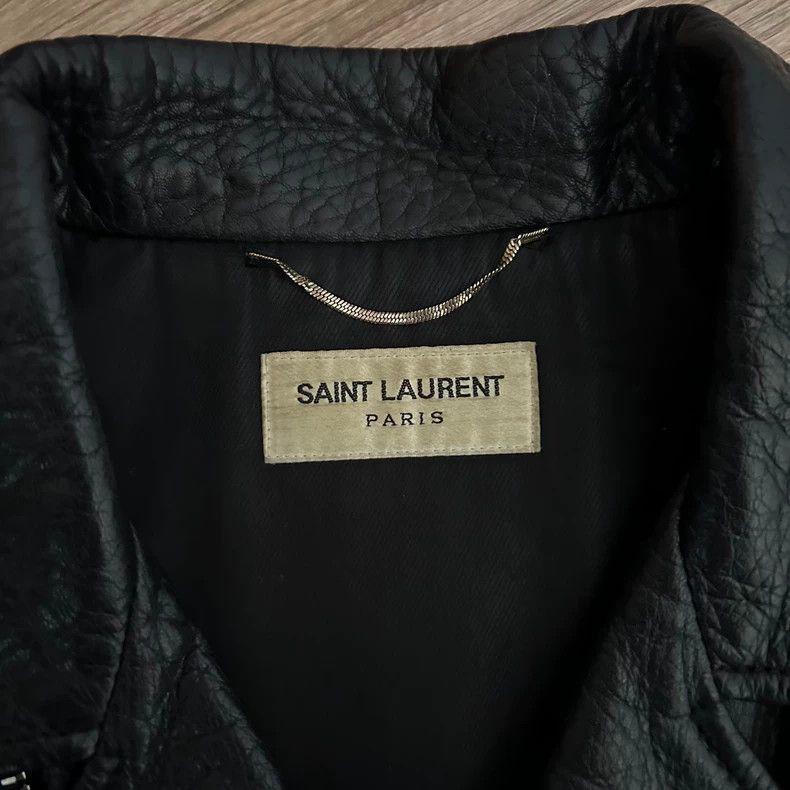 Saint Laurent Paris Saint Laurent Leather Biker Jacket-2506 Size US M / EU 48-50 / 2 - 3 Thumbnail
