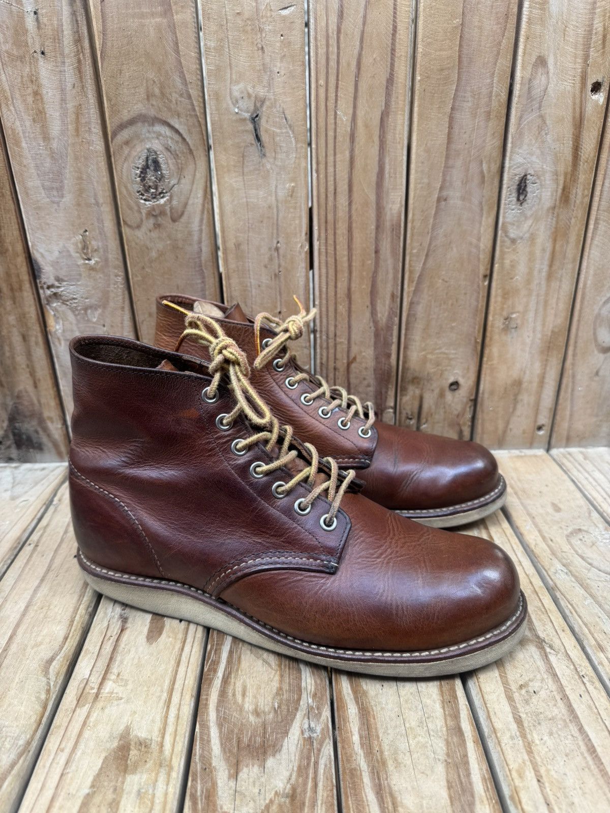 Red Wing Red Wing 9111 Chukka Brown leather boots EUR 41.5 UK 7.5 D Size US 8.5 / EU 41-42 - 2 Thumbnail