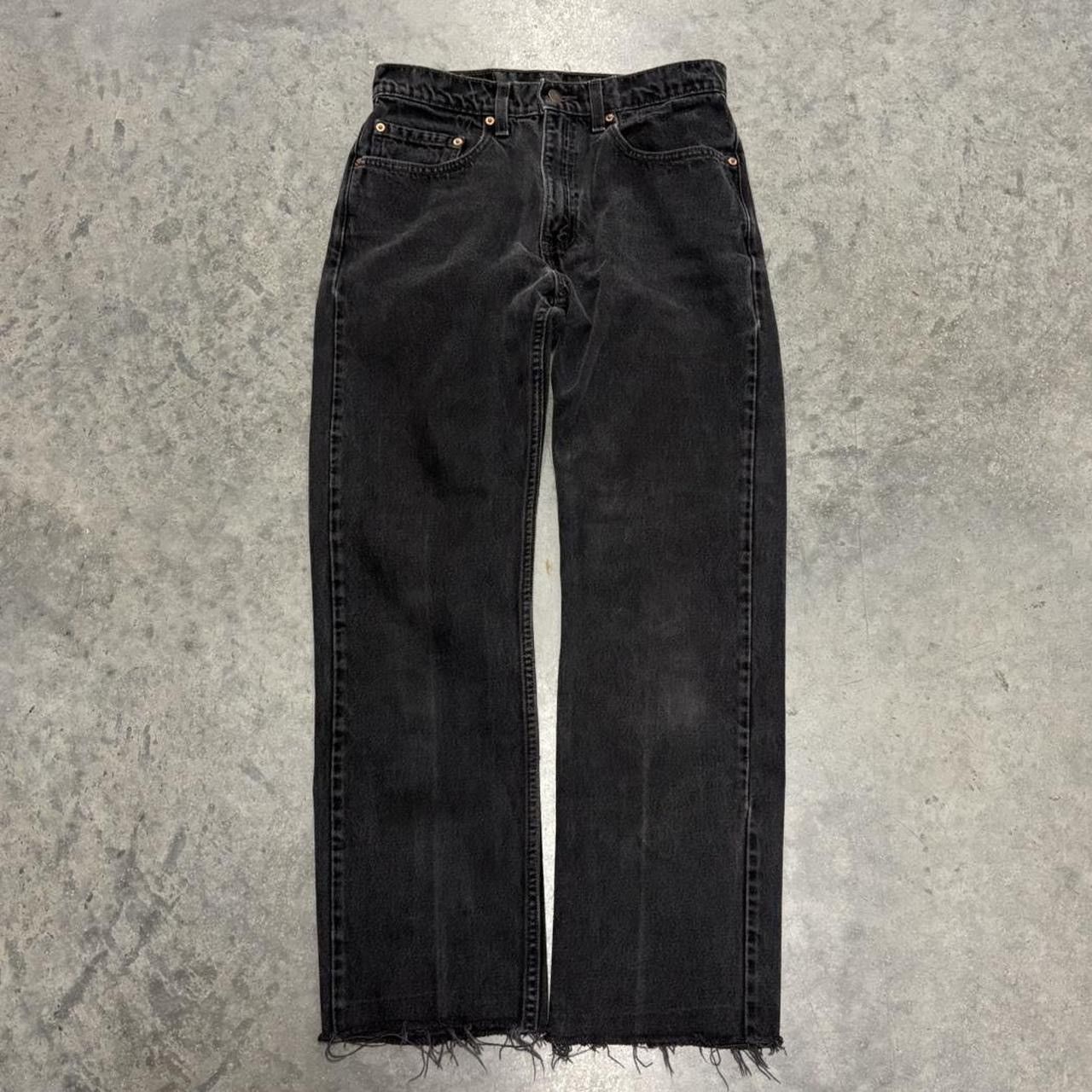 Levi's Vintage Levi's 505 Black Jeans Distressed Size US 30 / EU 46 - 1 Thumbnail
