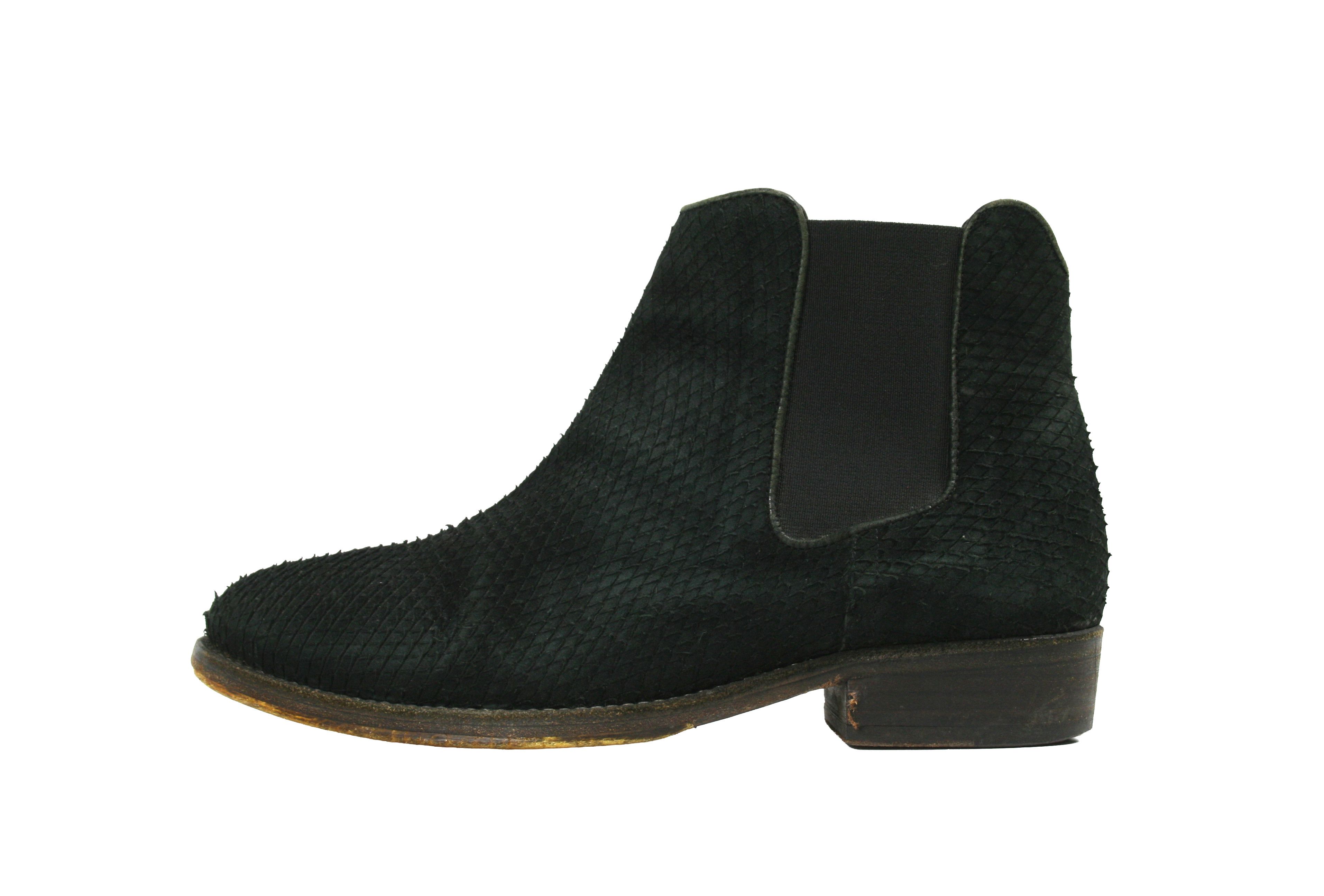 The Last Conspiracy "Fish Scales" Avant Garde Ankle Boots Size US 8 / IT 38 - 2 Thumbnail