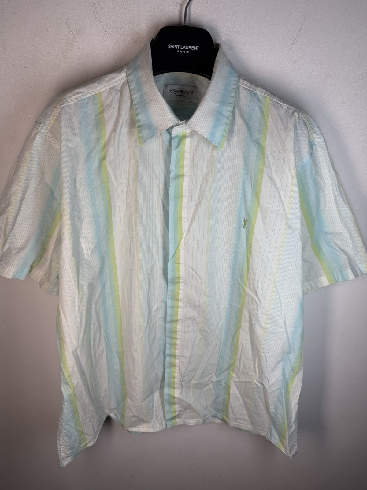 Yves Saint Laurent White YSL Shirt Summer Rare Size US XL / EU 56 / 4 - 4 Thumbnail