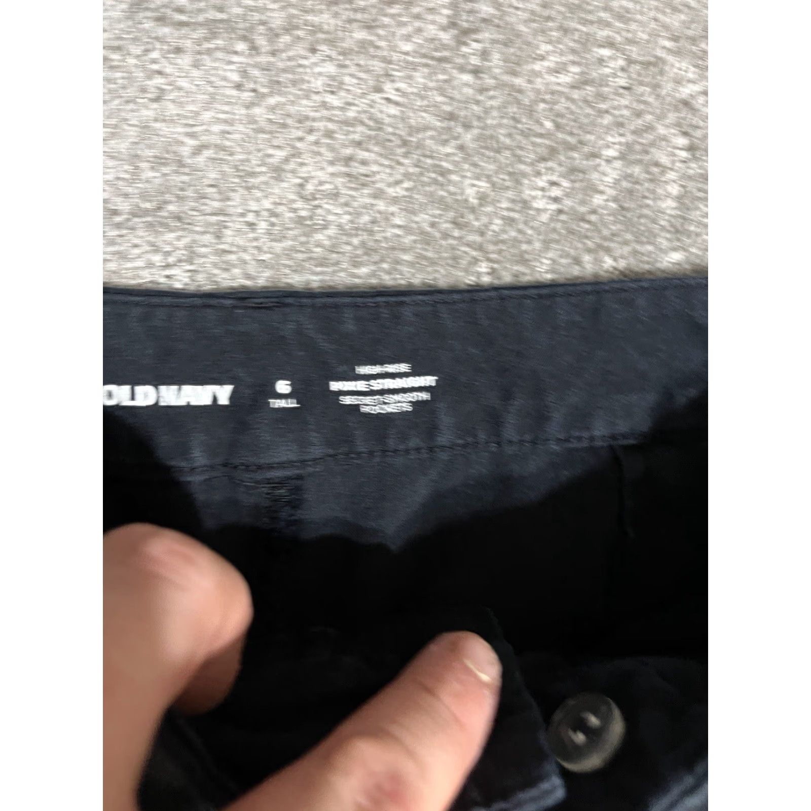 Old Navy Old Navy Womens Size 6 Pants Chino Straight Leg Twill Black 100% Cotton Pockets Zip Mid Rise Casual Regular Inseam 27 Vintage: No Size 28" / US 6 / IT 42 - 5 Thumbnail
