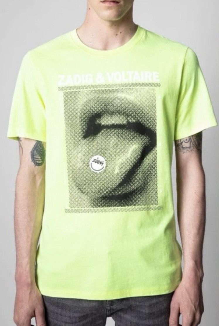 Zadig & Voltaire Zadig & Voltaire Ted Happy Photoprint T-Shirt Size M Size US M / EU 48-50 / 2 - 1 Thumbnail