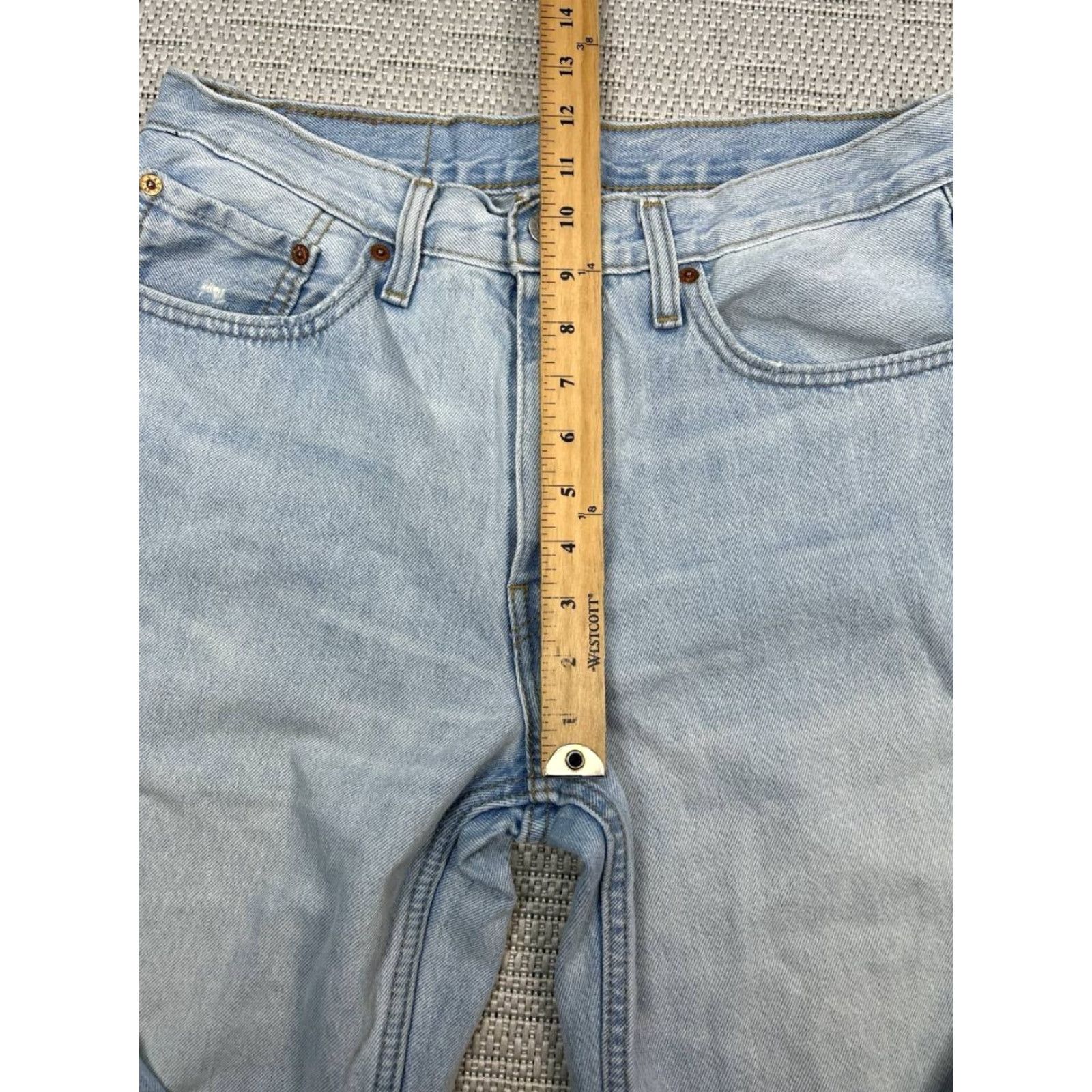 Levi's Levis 550 Jeans Mens 32 Blue Denim Cotton Relaxed Straight Fringe Hem 31x29 Jeans Mens Blue Denim Cotton Relaxed Straight Fringe Hem 31x29 Size US 32 / EU 48 - 3 Thumbnail