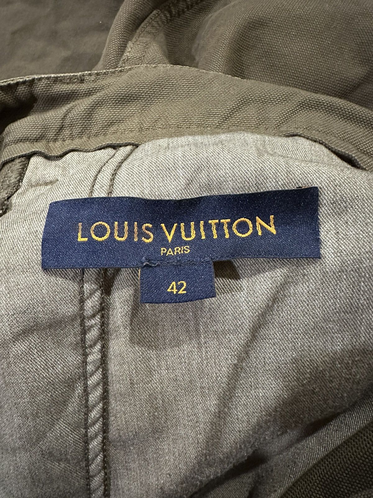Louis Vuitton Louis Vuitton x Virgil 3D Technical Olive Green Cargo Pants Size US 34 / EU 50 - 10 Thumbnail