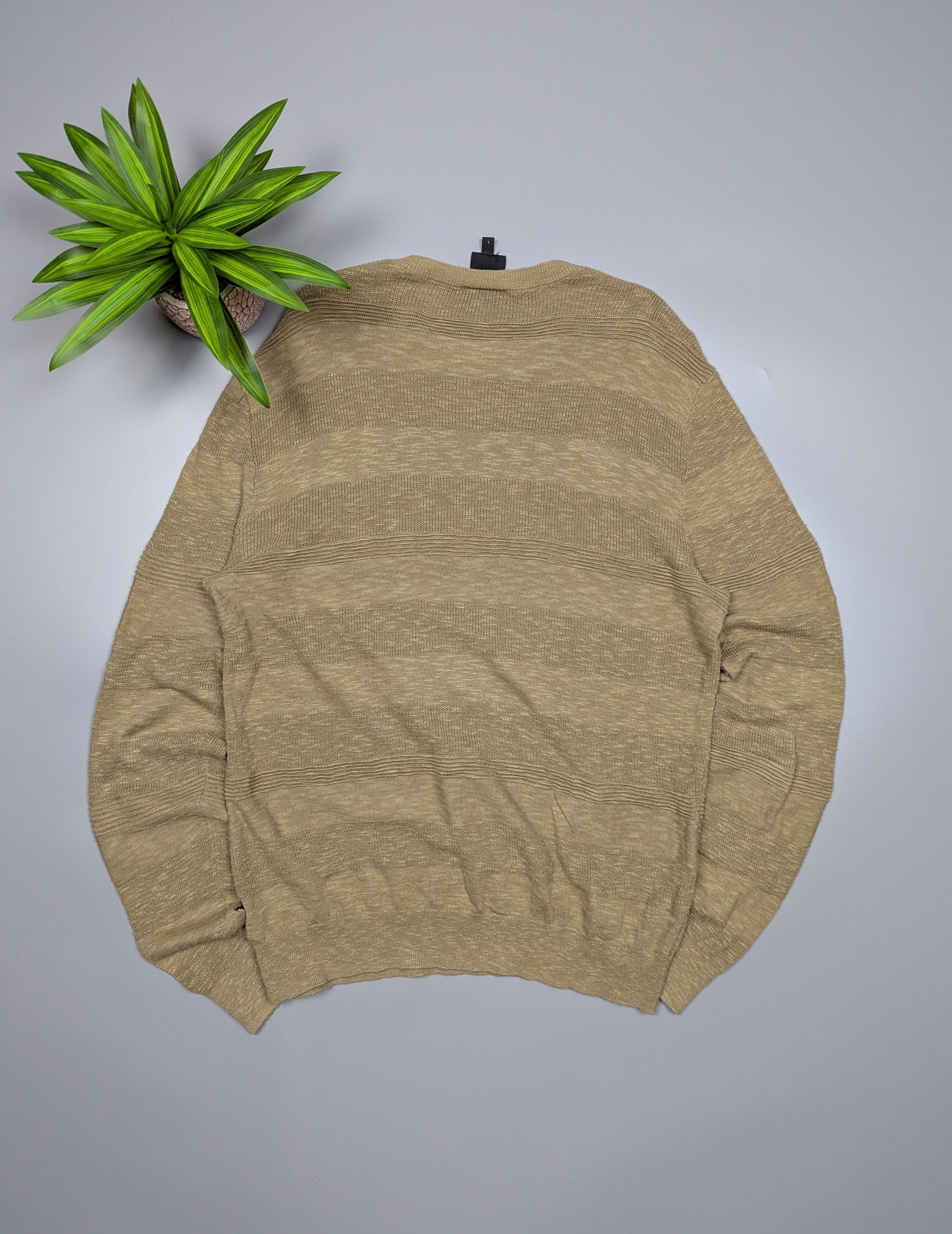 Armani Exchange Armani Exchange Men’s Sweater L Beige Linen Blend Size US L / EU 52-54 / 3 - 7 Thumbnail