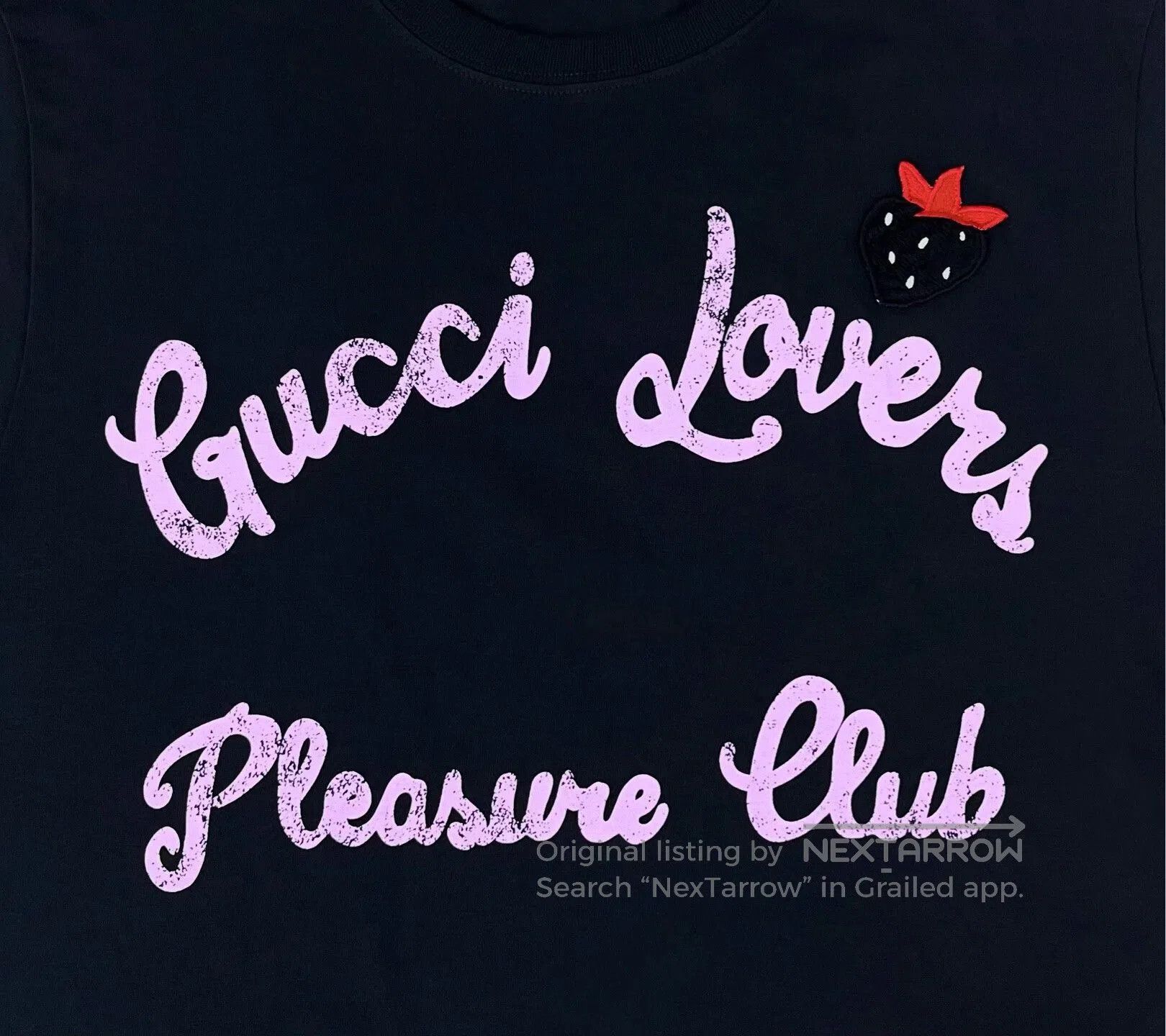 Gucci gucci black embroidered strawberry short sleeve. Size XXS / US 00 / IT 34 - 3 Thumbnail