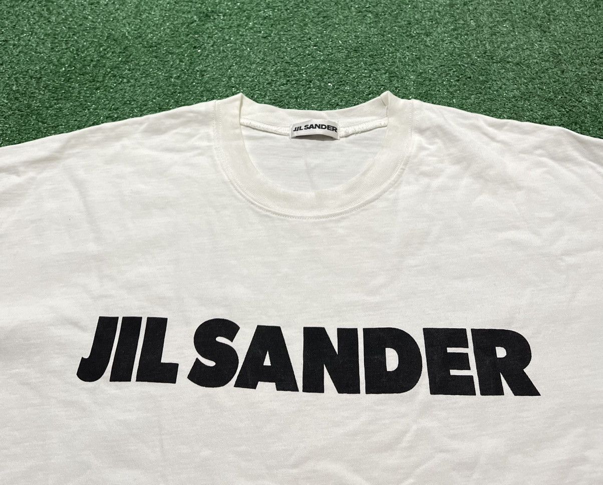 Jil Sander Jil Sander Logo Boxy Tee White Oversize Size US S / EU 44-46 / 1 - 3 Thumbnail