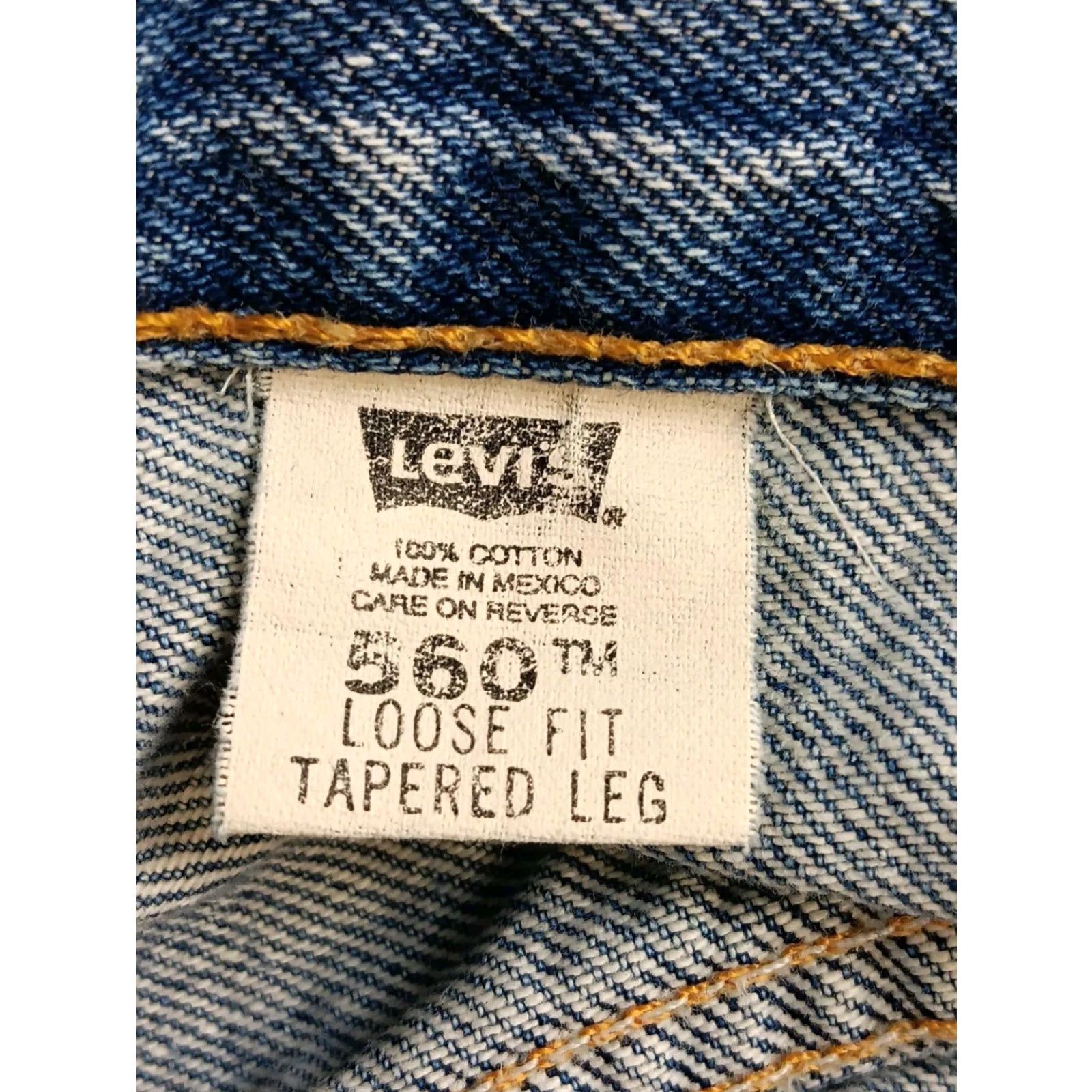 Levi's Levi's 560 Jeans Mens 36 X 29 Denim Blue Medium Wash Zip Regular Tapered Loose Fit 90s USA Mens Size US 36 / EU 52 - 4 Thumbnail