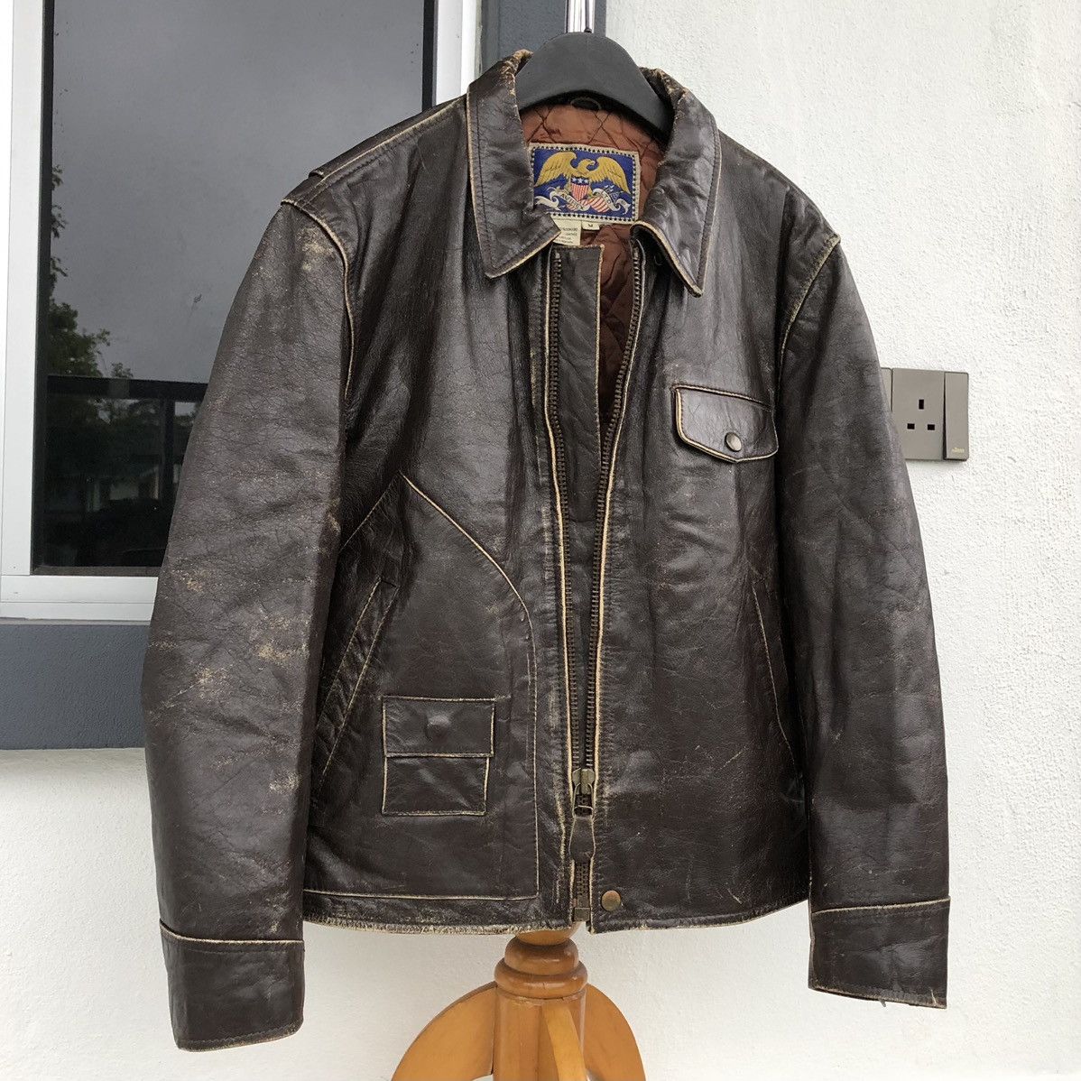 Avirex Vintage Avirex LTD Flight Leather jacket Flyer Size US M / EU 48-50 / 2 - 1 Thumbnail
